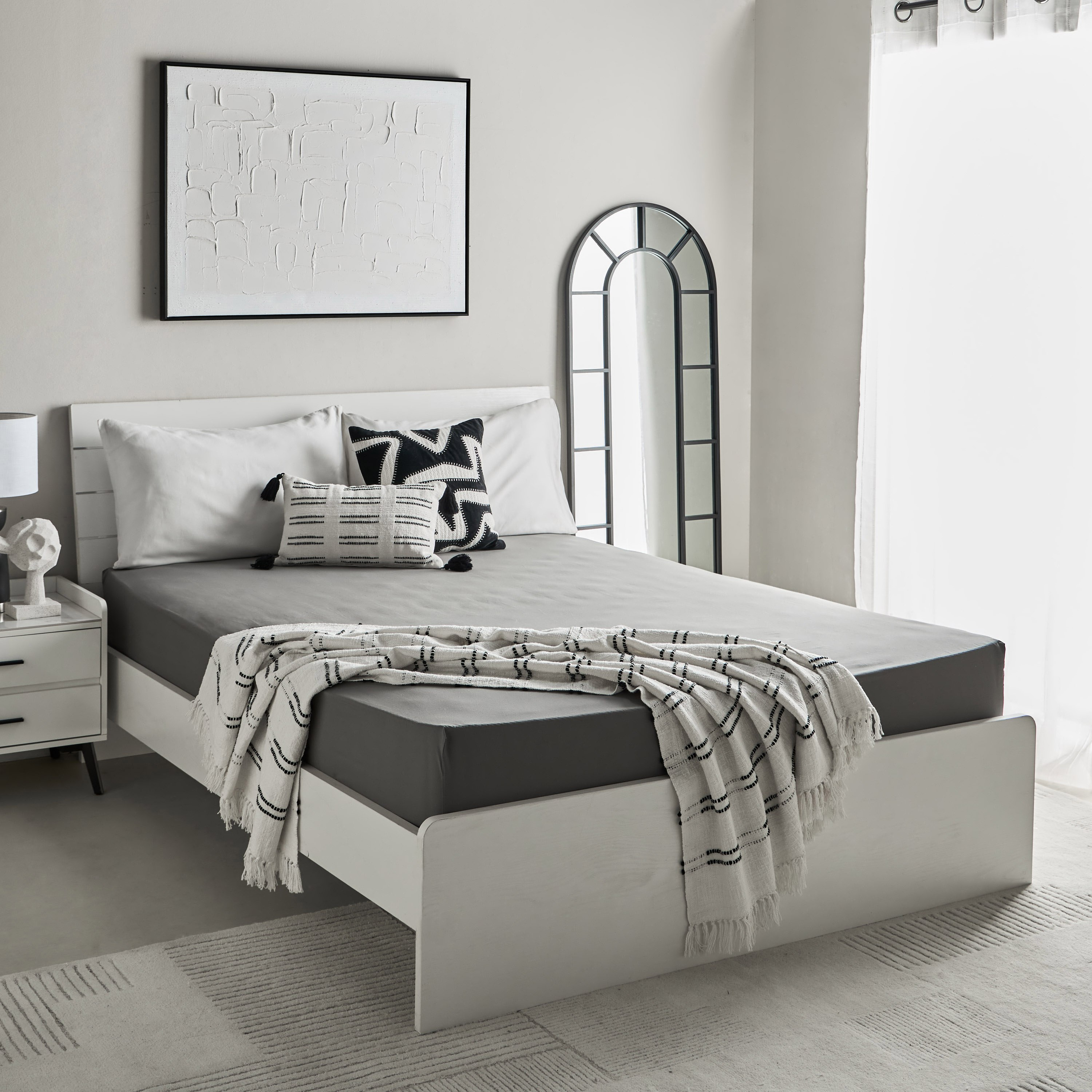Essential Cotton Queen Fitted Sheet - 150x200+36 cm-hbxhomeware-bedding-fittedsheets-image-7