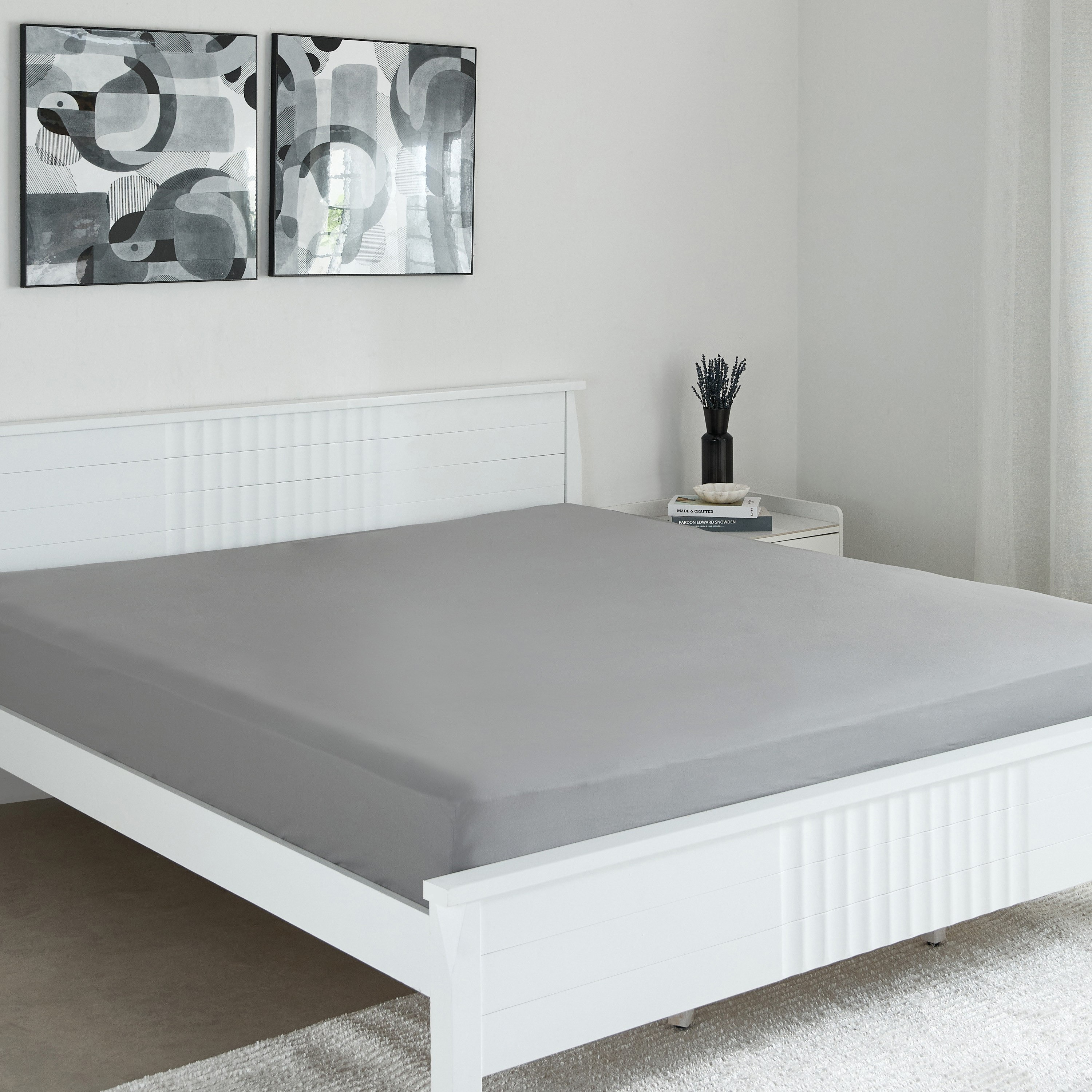 Essential Cotton Super King Fitted Sheet - 200x200+36 cm-hbxhomeware-hbxbedroom-image-2