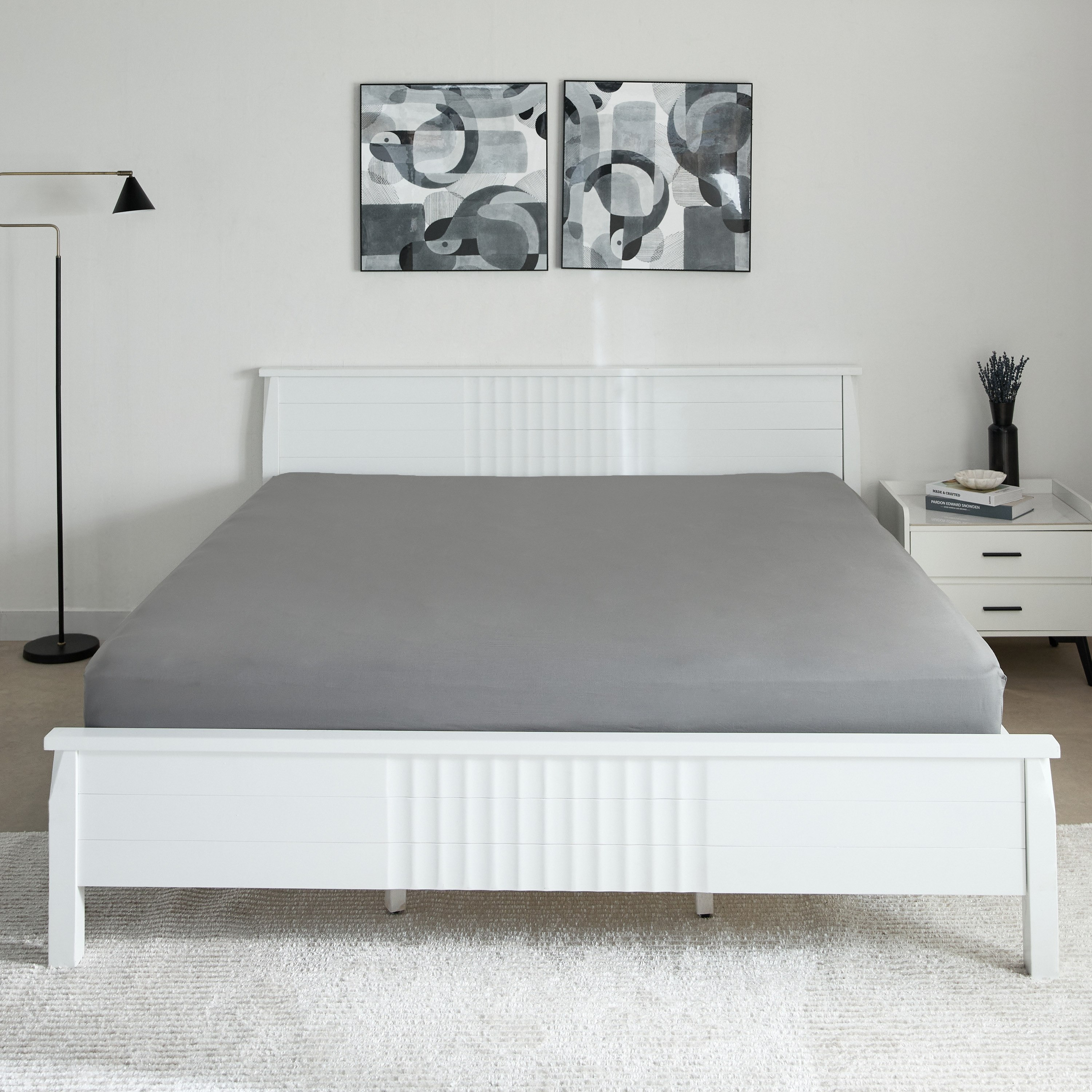 Essential Cotton Super King Fitted Sheet - 200x200+36 cm-hbxhomeware-hbxbedroom-image-3