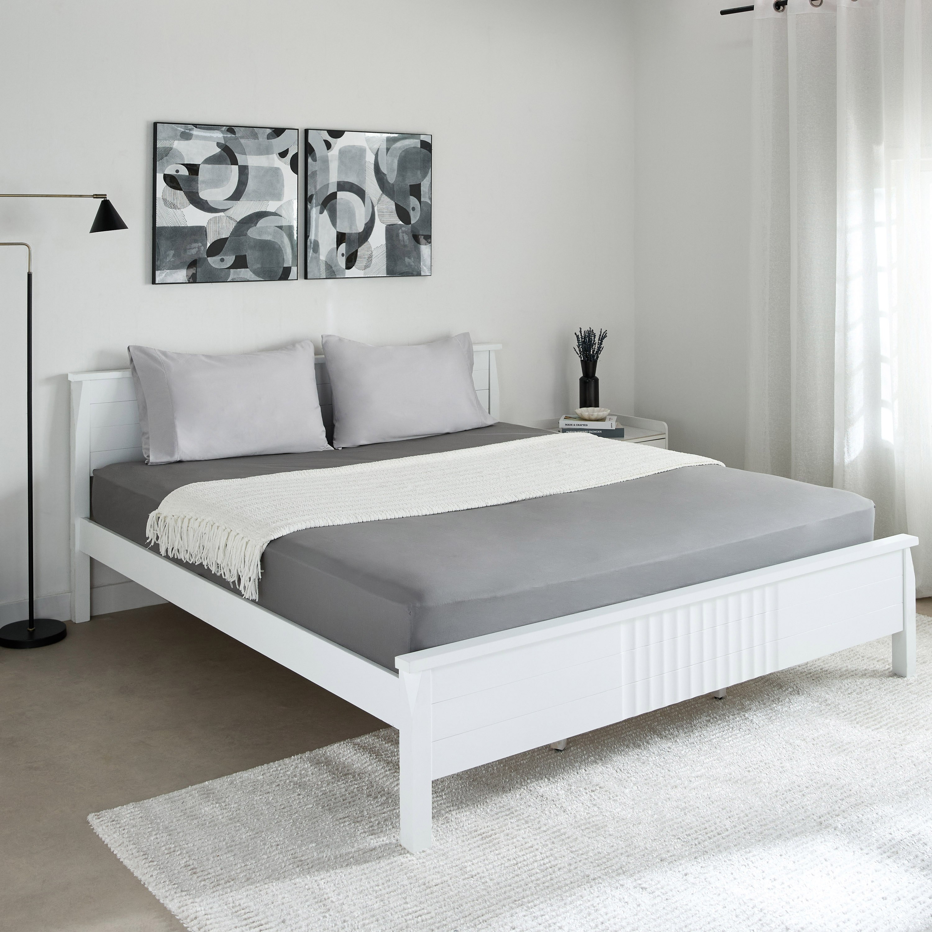 Essential Cotton Super King Fitted Sheet - 200x200+36 cm-hbxhomeware-hbxbedroom-image-8