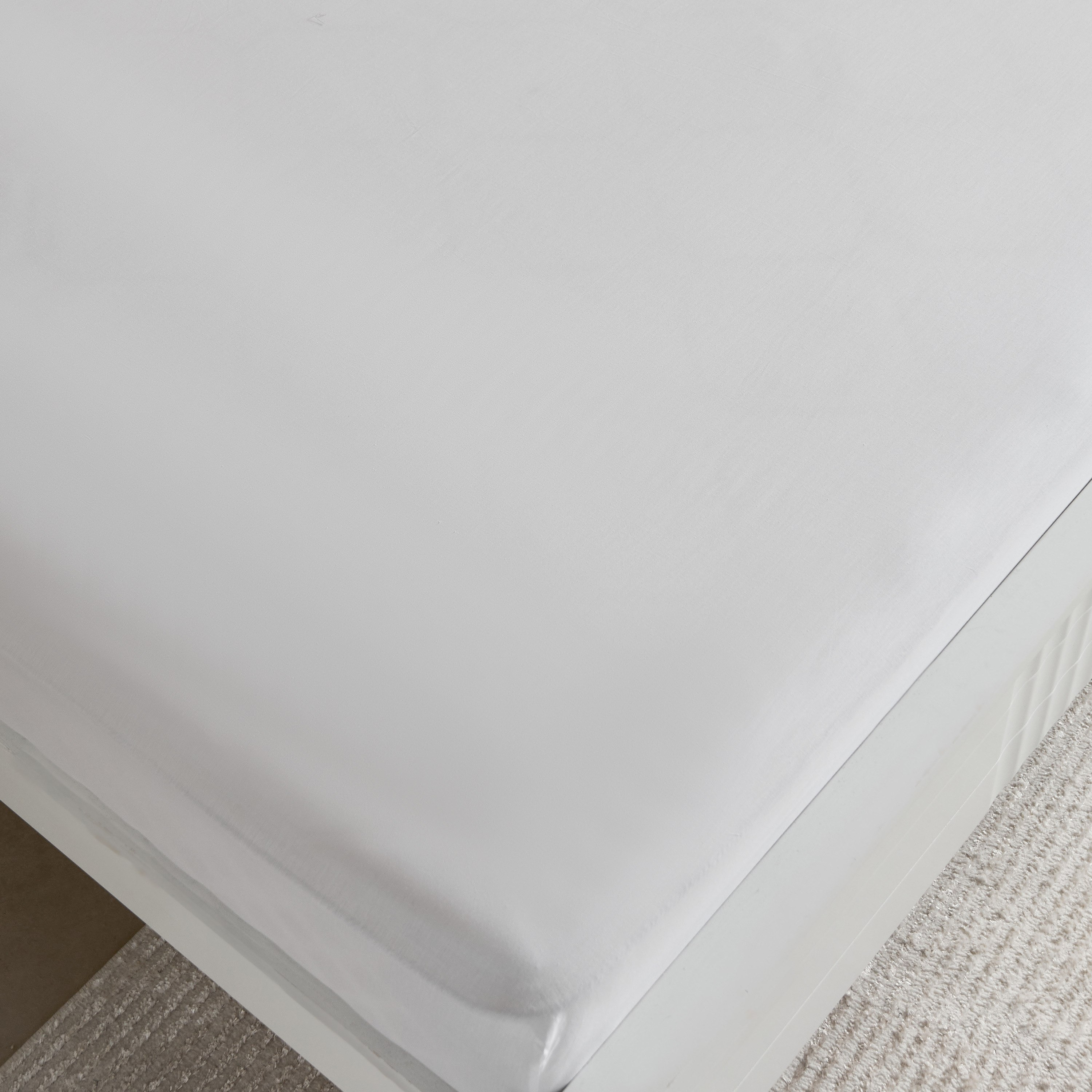 شرشف مطاطي قطن كينج سادة من إيسينشيال - 180x210+36 سم-hbxhomeware-hbxbedroom-image-4