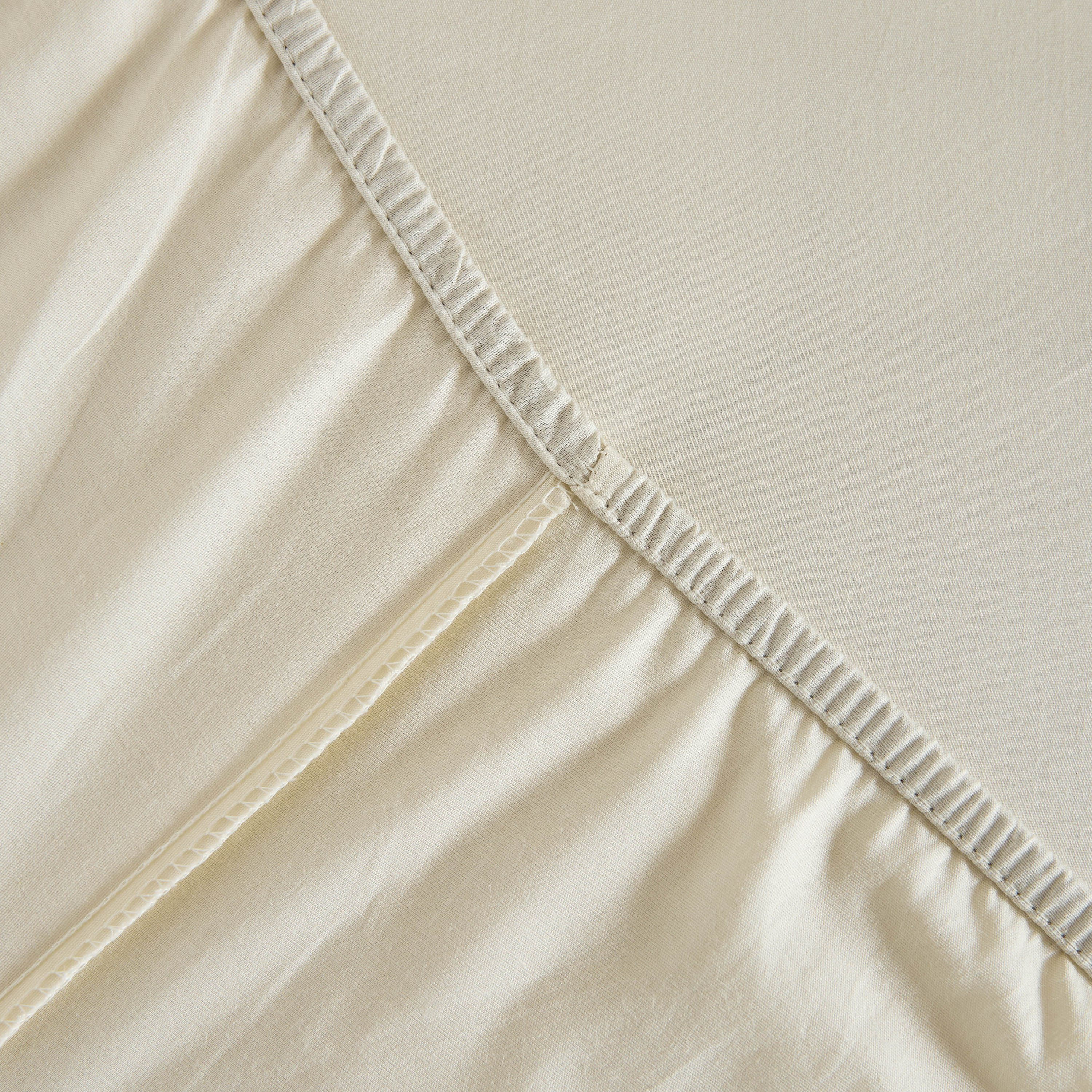 شرشف مطاطي قطن كينج سادة من إيسينشيال - 180x210+36 سم-hbxhomeware-hbxbedroom-image-7