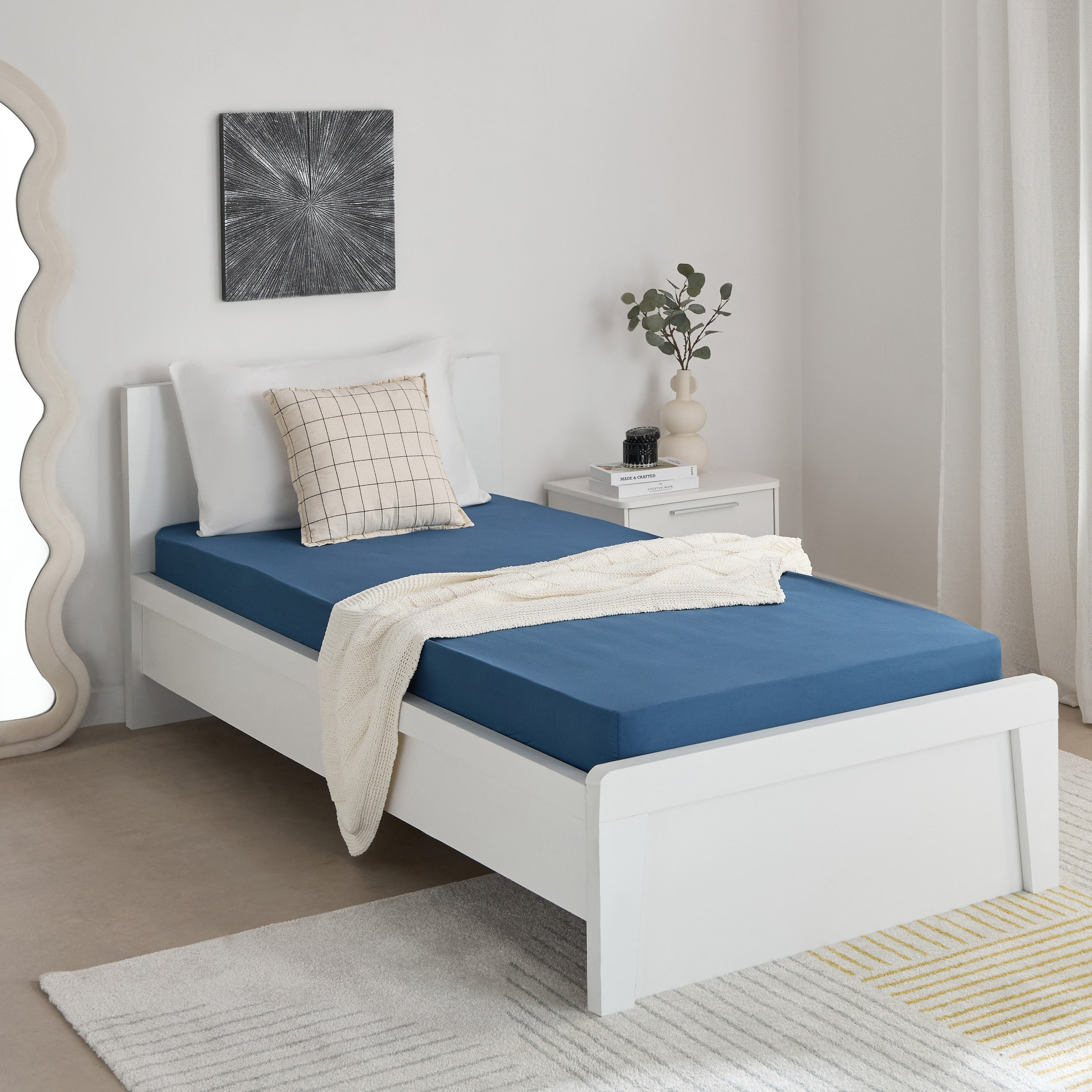Essential Solid Cotton Single Fitted Sheet - 90x200+36 cm-hbxhomeware-hbxkidsandyouth-image-8