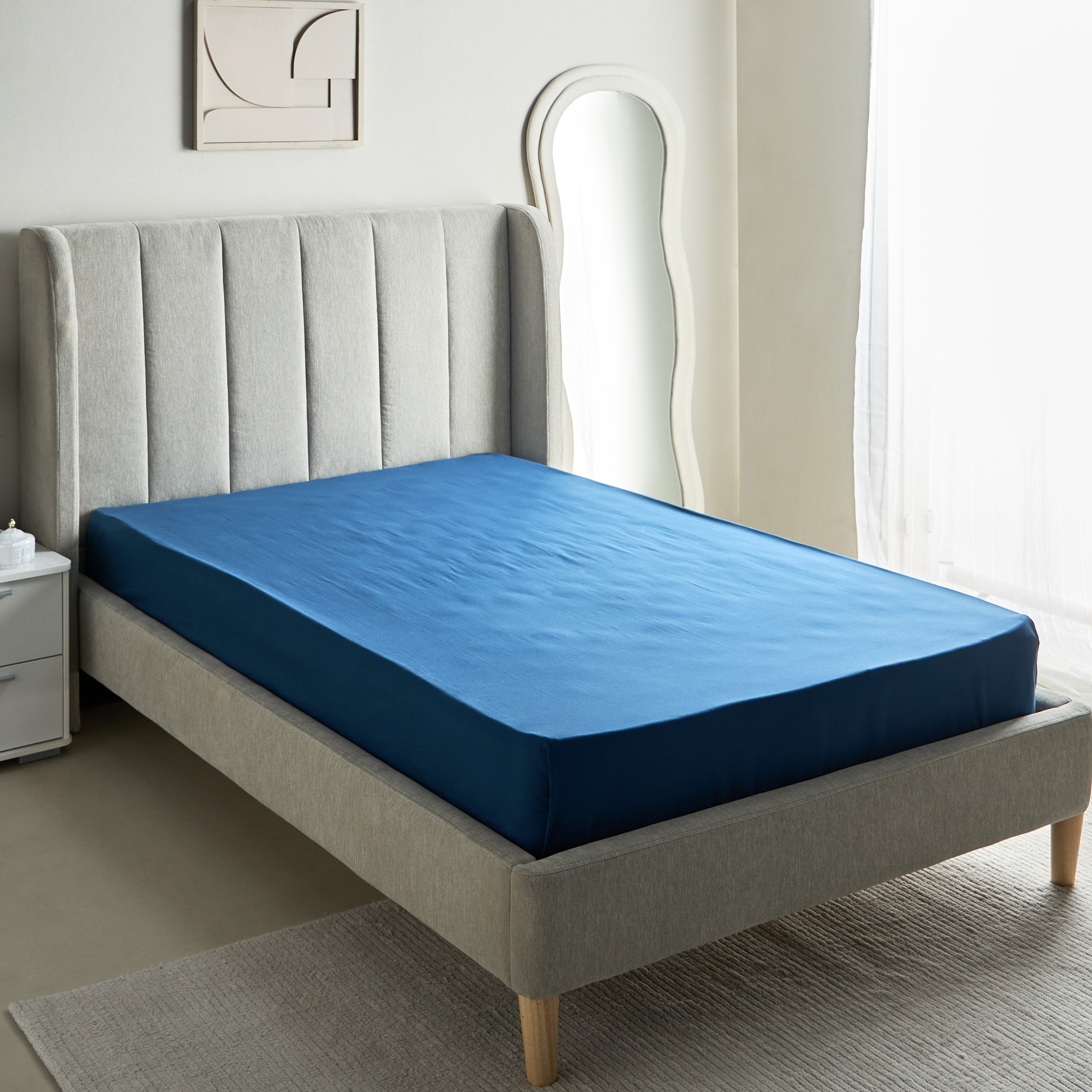 Essential Cotton Twin Flat Sheet - 170x260 cm-hbxhomeware-hbxkidsandyouth-image-2