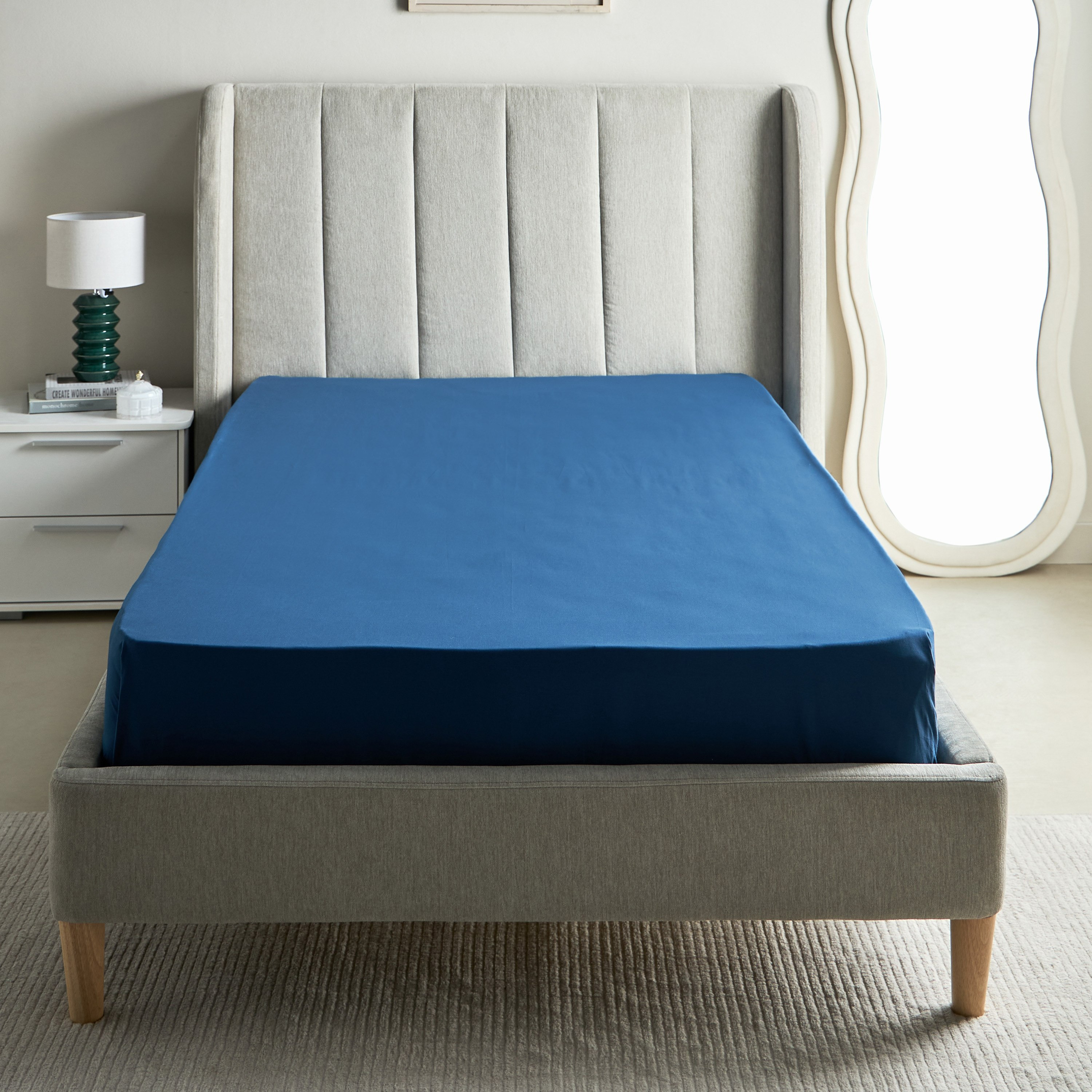 Essential Cotton Twin Flat Sheet - 170x260 cm-hbxhomeware-hbxkidsandyouth-image-3