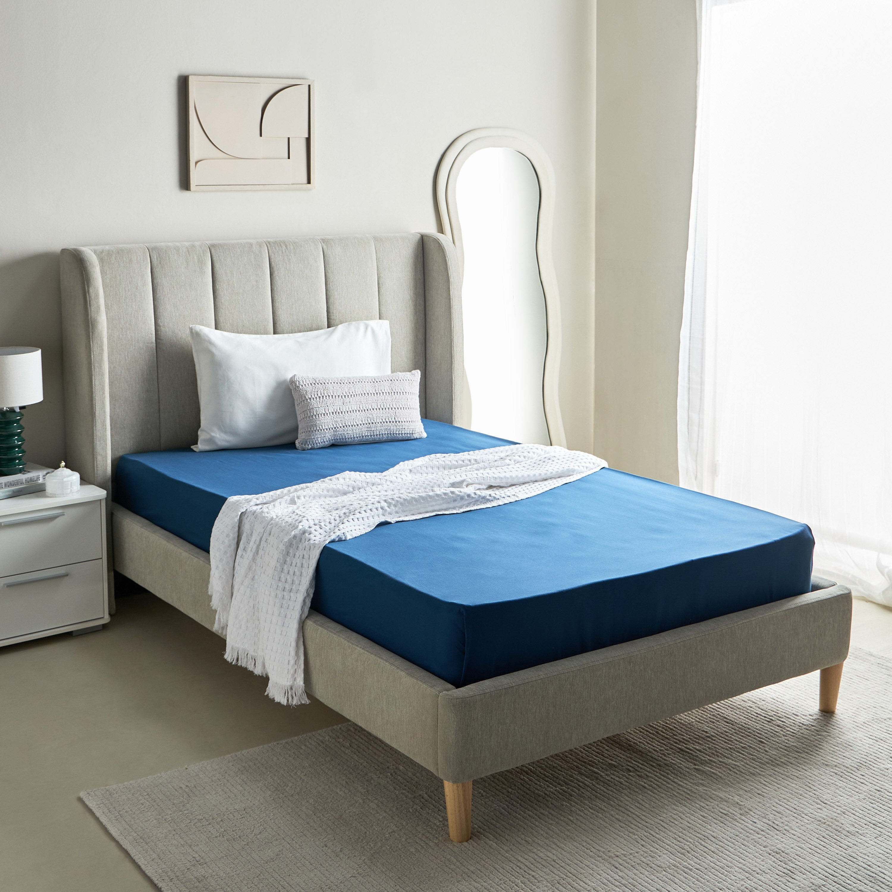Essential Cotton Twin Flat Sheet - 170x260 cm-hbxhomeware-hbxkidsandyouth-image-8