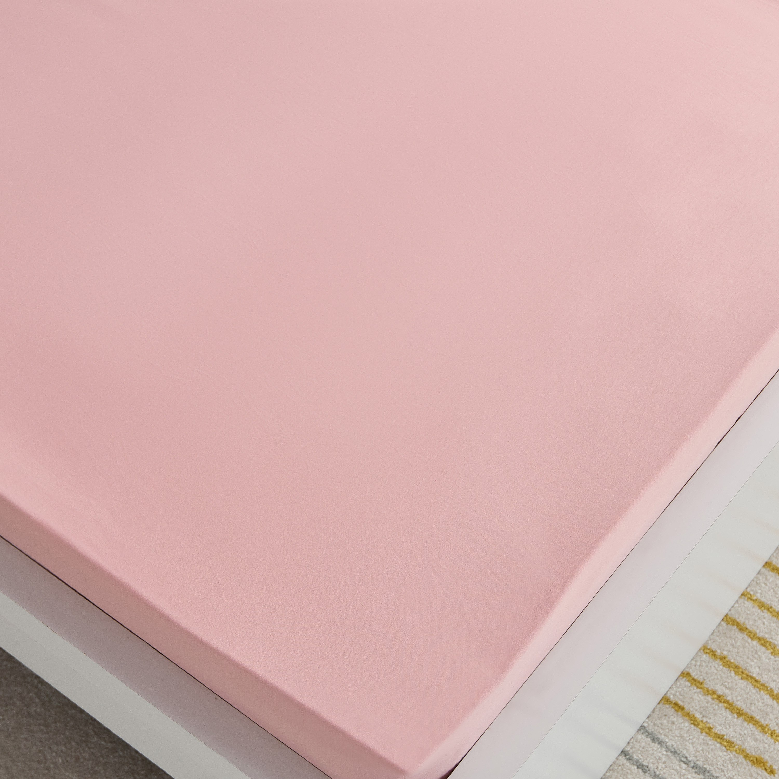 شرشف مطاطي قطن فردي سادة من إسنشيال - 90x200+36 سم-hbxhomeware-hbxkidsandyouth-image-4