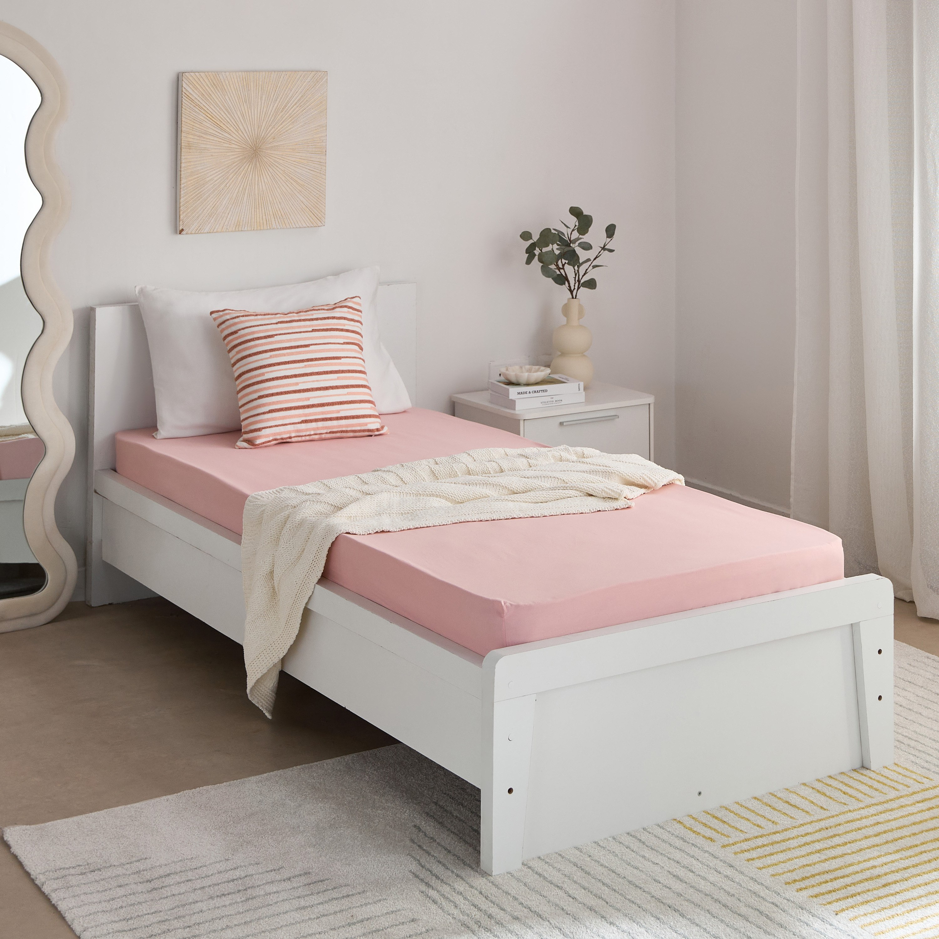 شرشف مطاطي قطن فردي سادة من إسنشيال - 90x200+36 سم-hbxhomeware-hbxkidsandyouth-image-8