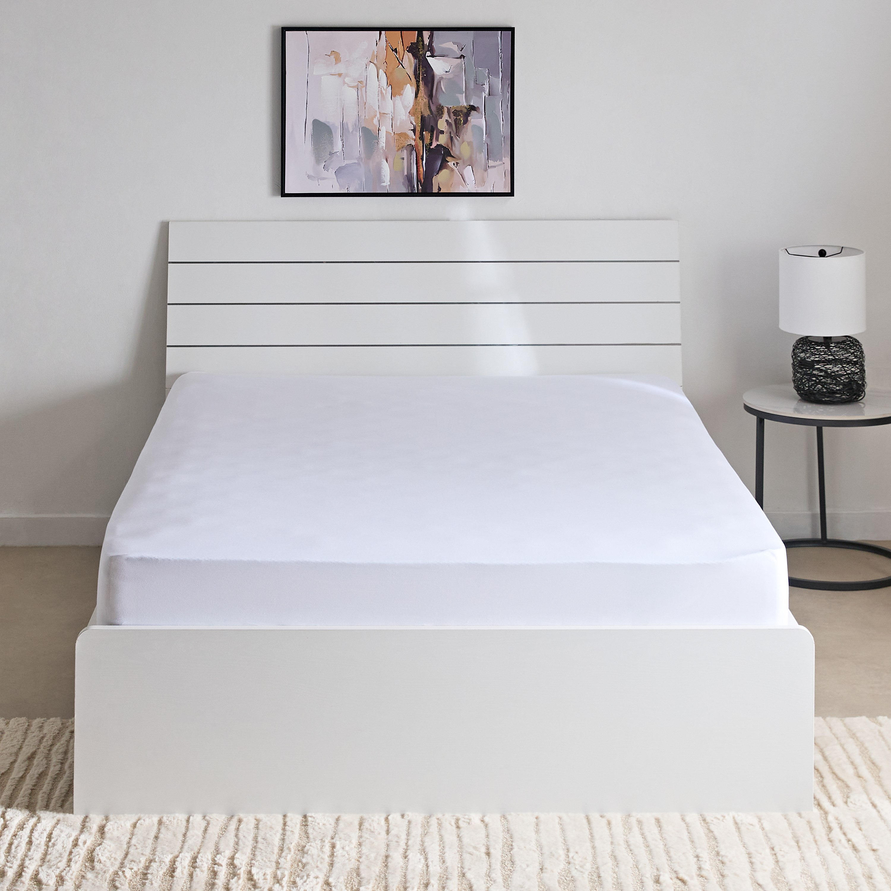 Essential Cotton Olympic Queen Fitted Sheet - 160x200+36 cm-hbxhomeware-hbxbedroom-image-3