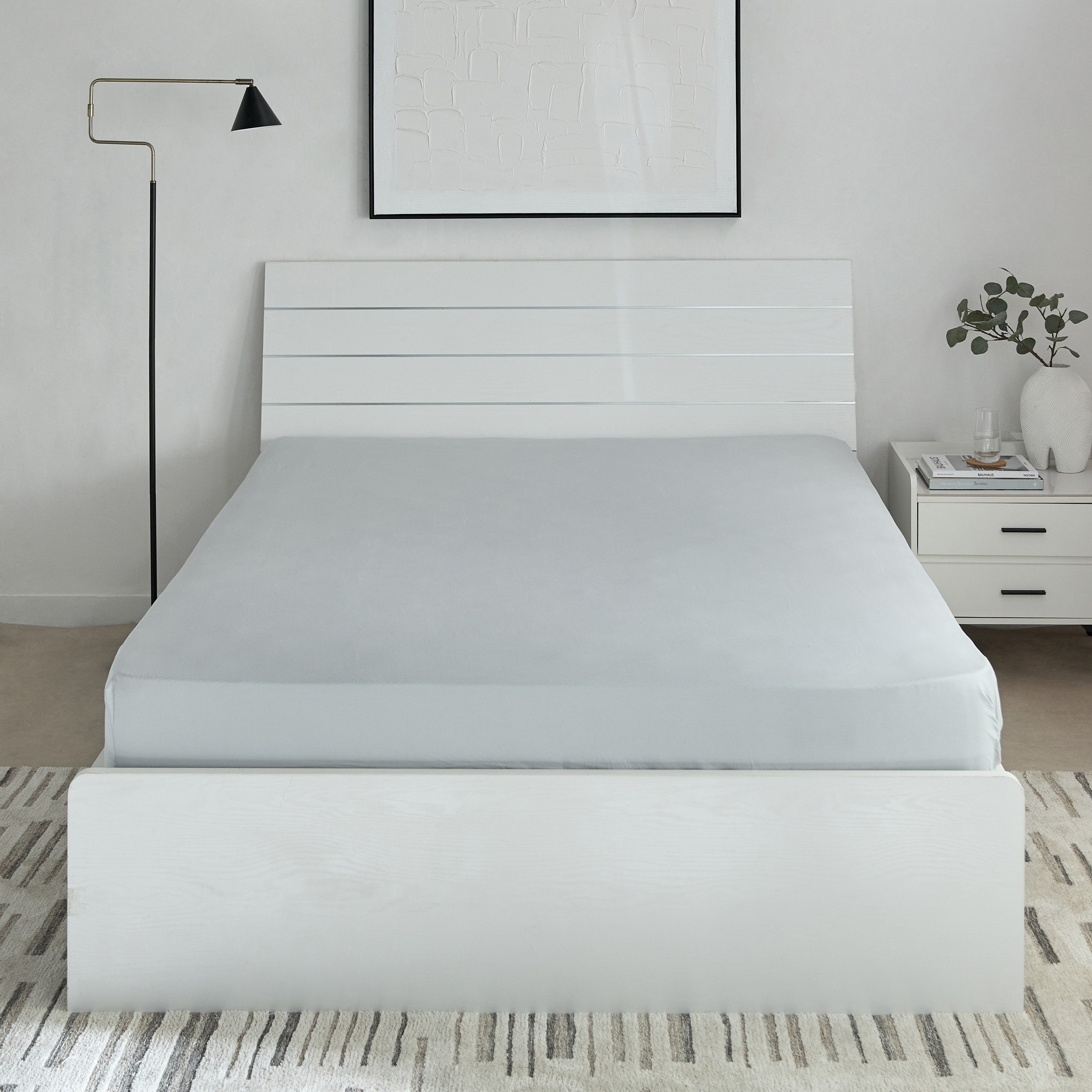 Essential Cotton Olympic Queen Fitted Sheet - 160x200+36 cm-hbxhomeware-hbxbedroom-image-3