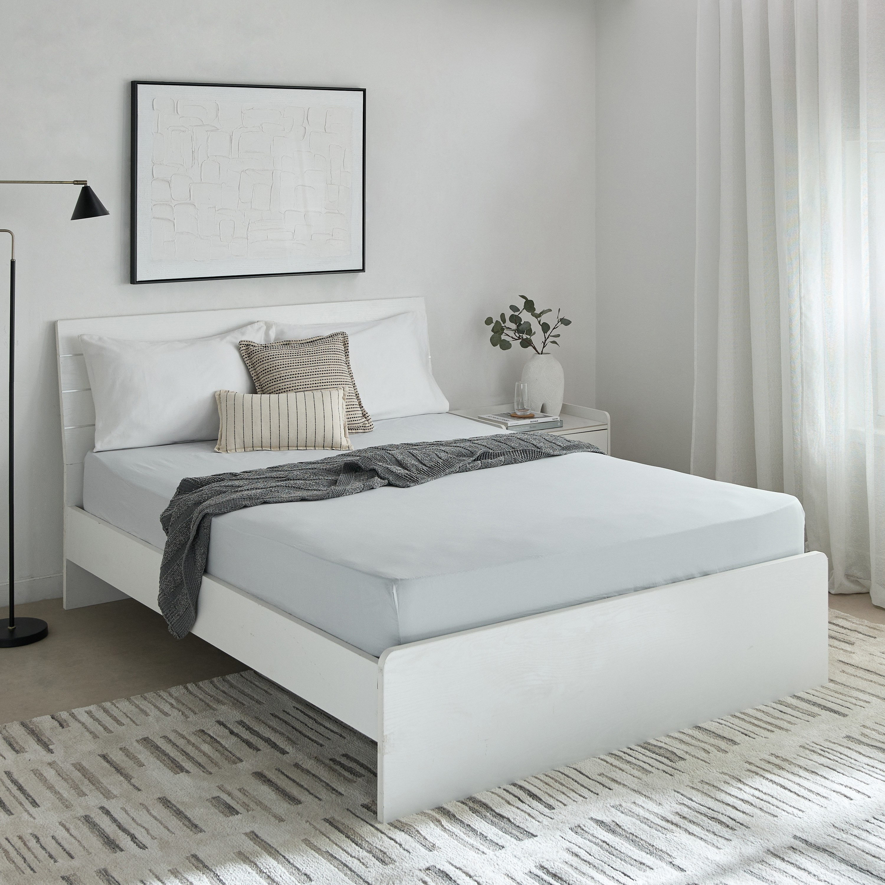 Essential Cotton Olympic Queen Fitted Sheet - 160x200+36 cm-hbxhomeware-hbxbedroom-image-8