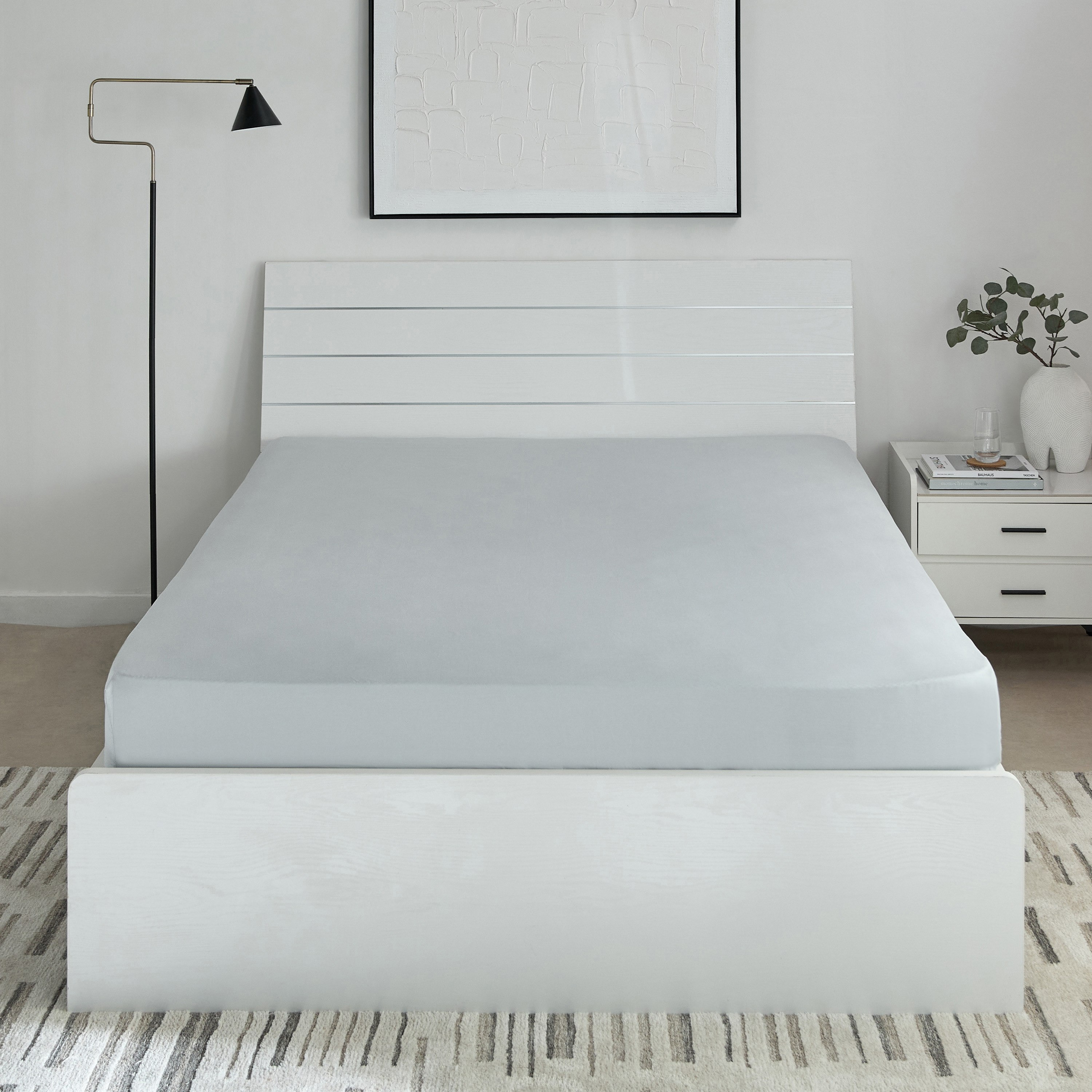 Essential Cotton Double Fitted Sheet - 140x200+36 cm-hbxhomeware-hbxbedroom-image-3
