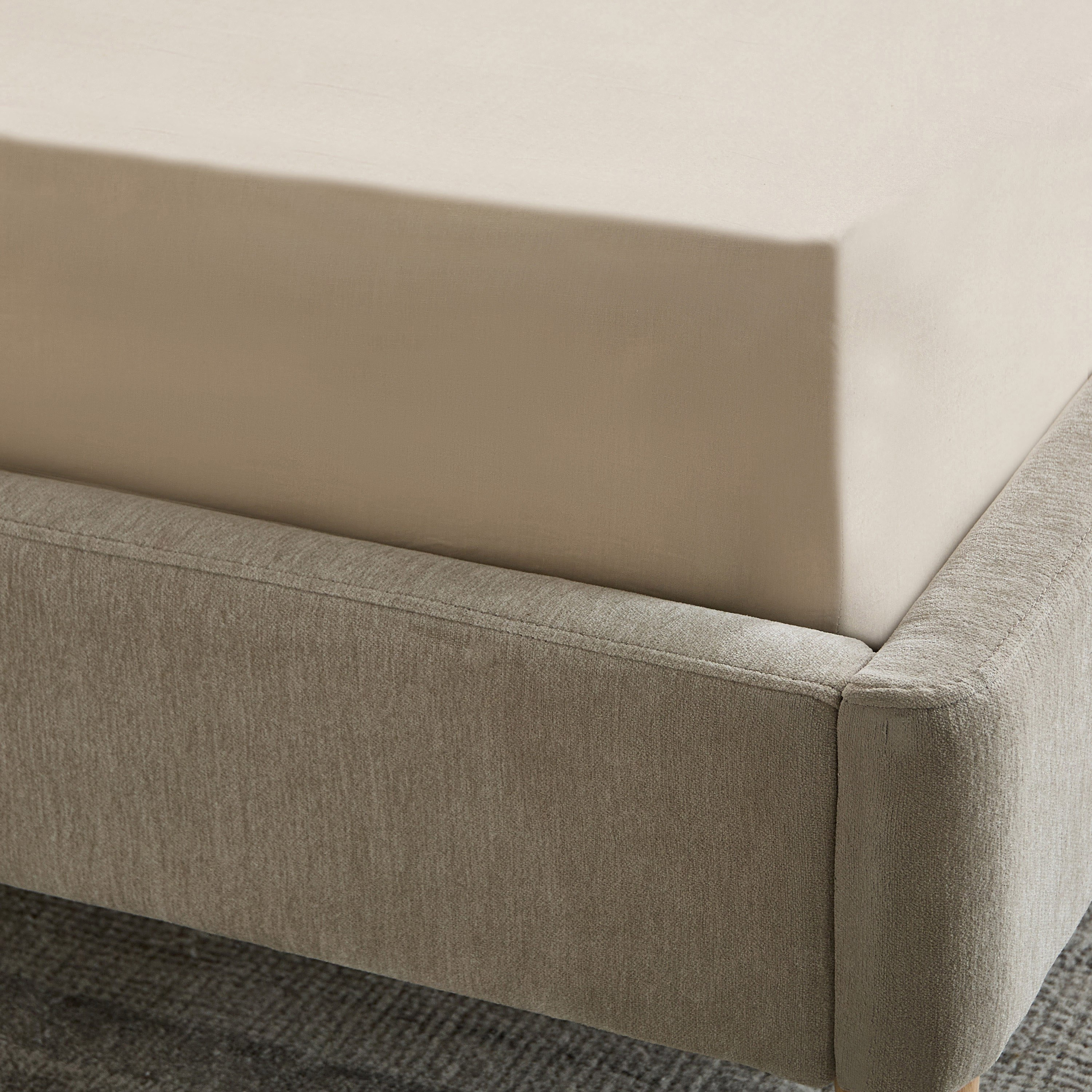 Essential Cotton Double Fitted Sheet - 140x200+36 cm-hbxhomeware-hbxbedroom-image-4