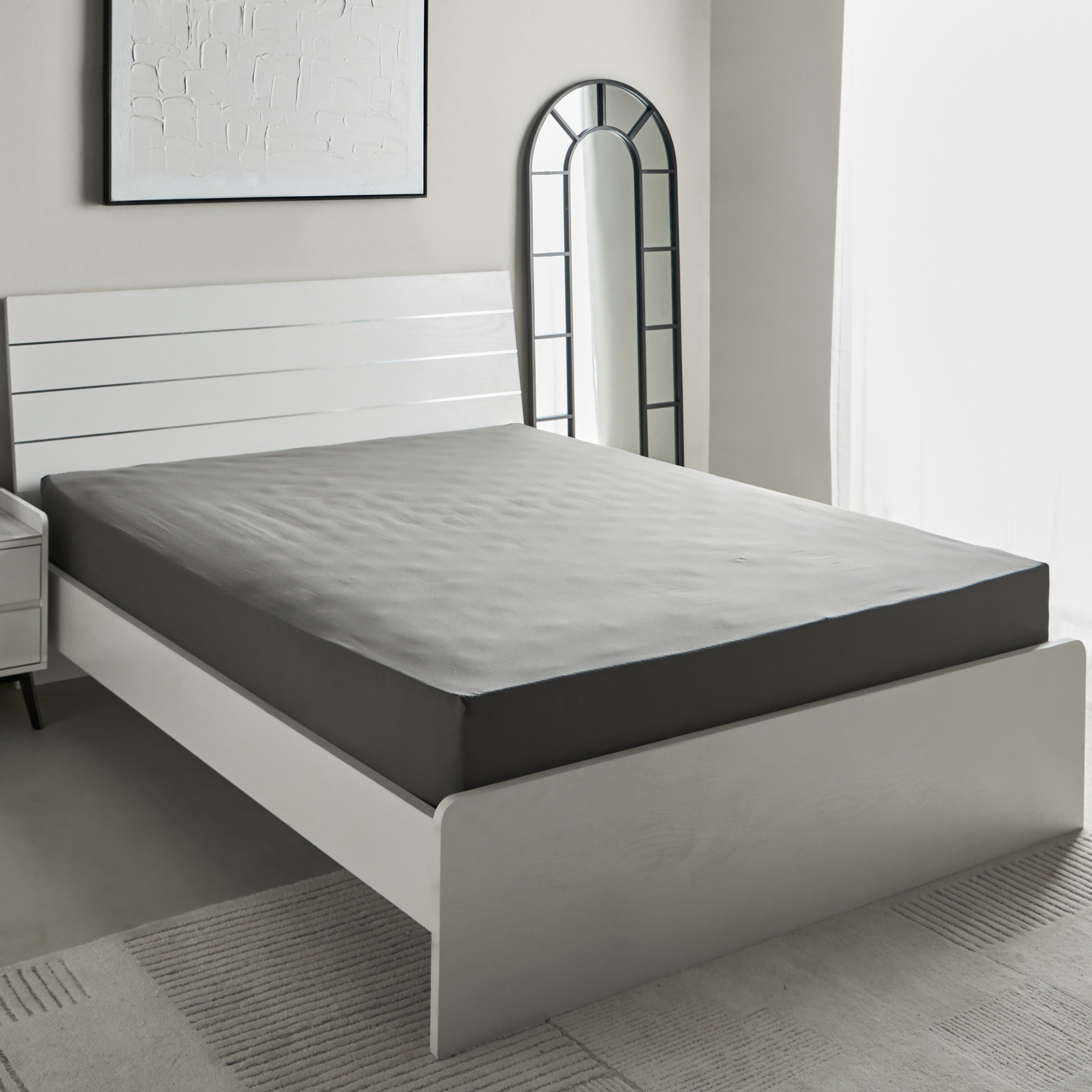 Essential Cotton Olympic Queen Fitted Sheet - 160x200+36 cm-hbxhomeware-hbxbedroom-image-2