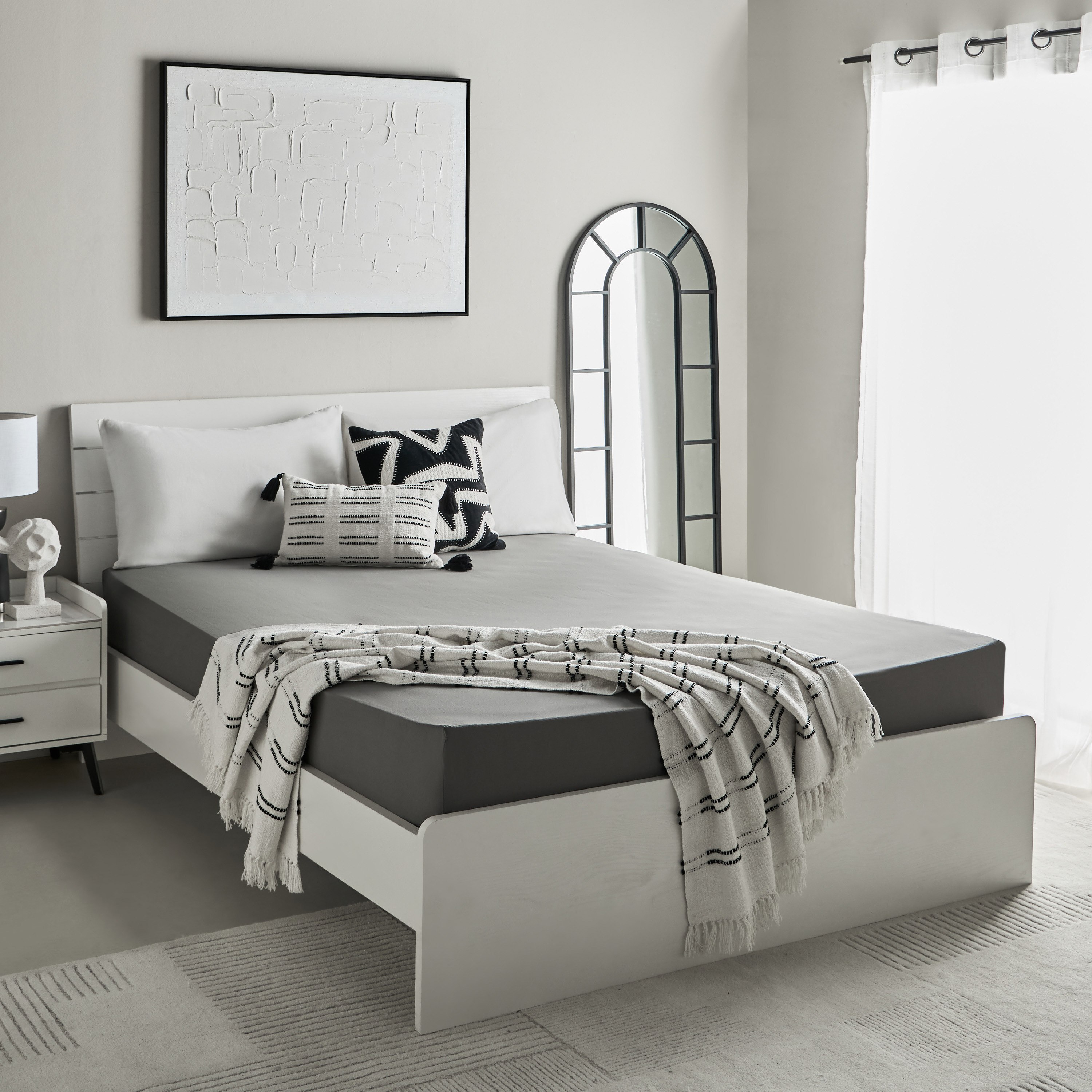 Essential Cotton Olympic Queen Fitted Sheet - 160x200+36 cm-hbxhomeware-hbxbedroom-image-7