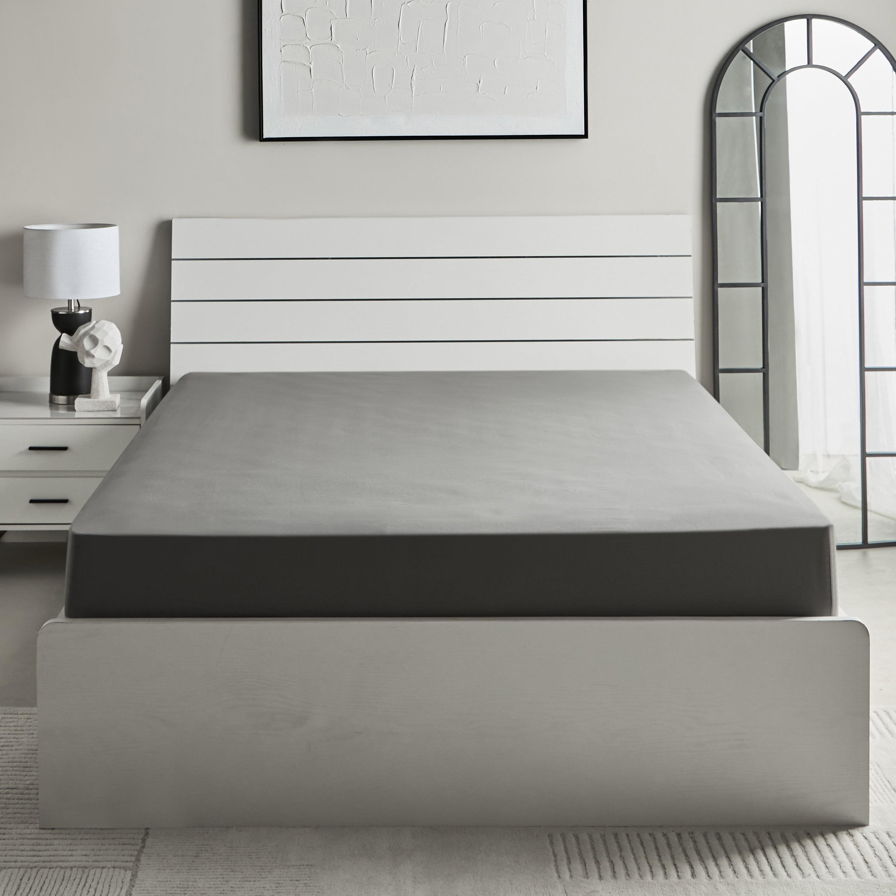 Essential Cotton Double Fitted Sheet - 140x200+36 cm-hbxhomeware-hbxbedroom-image-3
