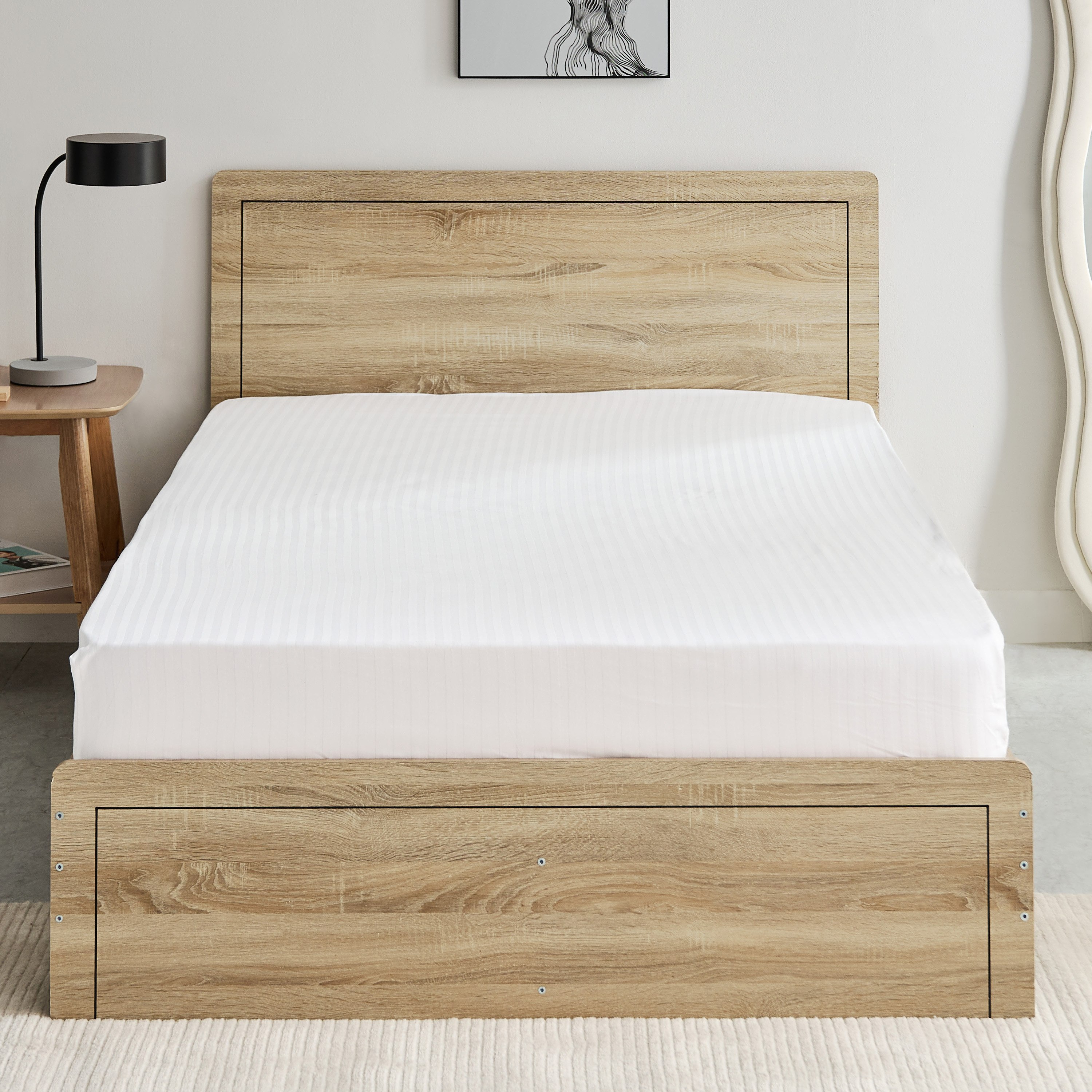 Hamilton Satin Stripe Twin Fitted Sheet - 120x200+36 cm-hbxhomeware-hbxbedroom-image-3