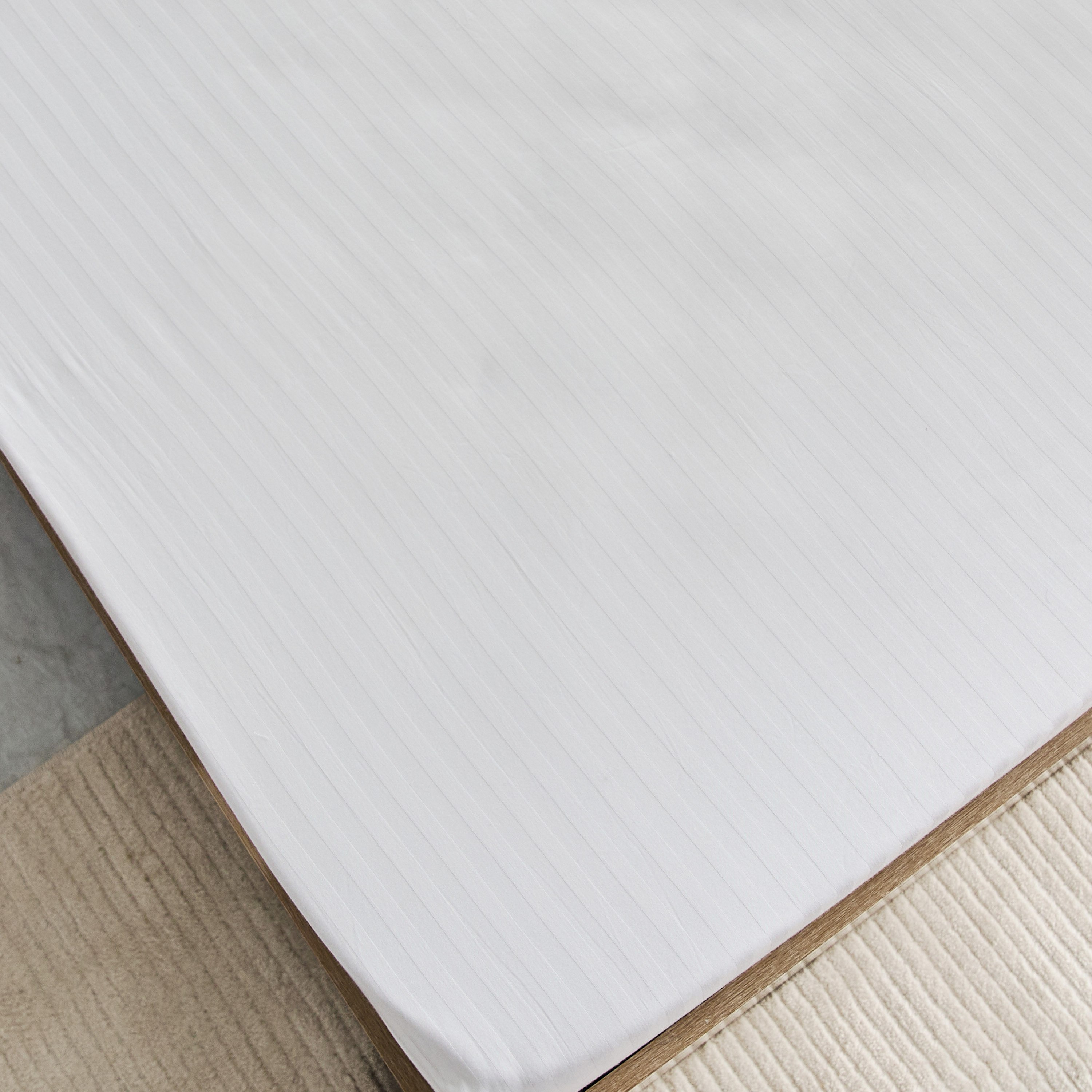 Hamilton Satin Stripe Twin Fitted Sheet - 120x200+36 cm-hbxhomeware-hbxbedroom-image-4