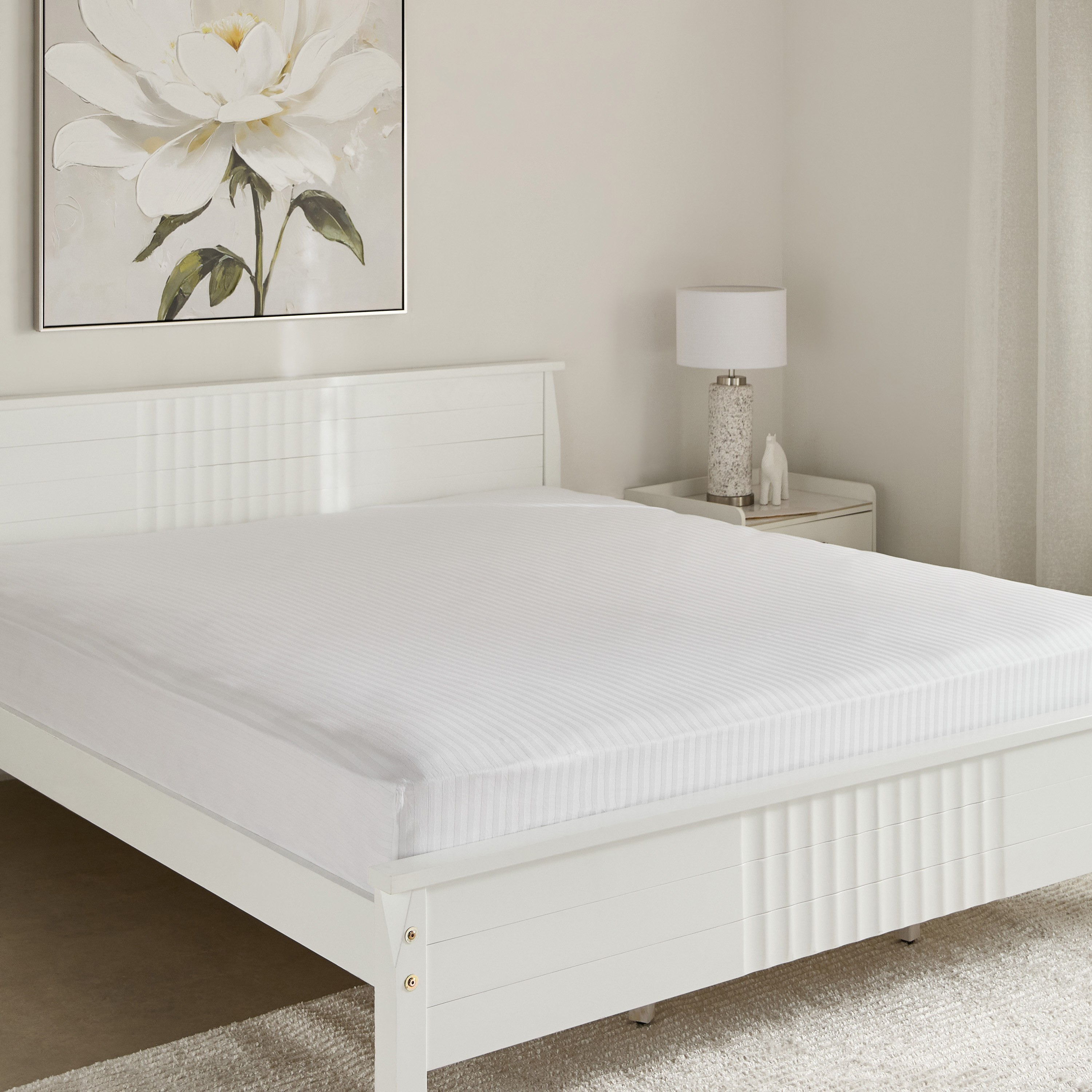 Hamilton Striped Satin Cotton King Fitted Sheet - 180x210+36 cm-hbxhomeware-bedding-fittedsheets-image-2