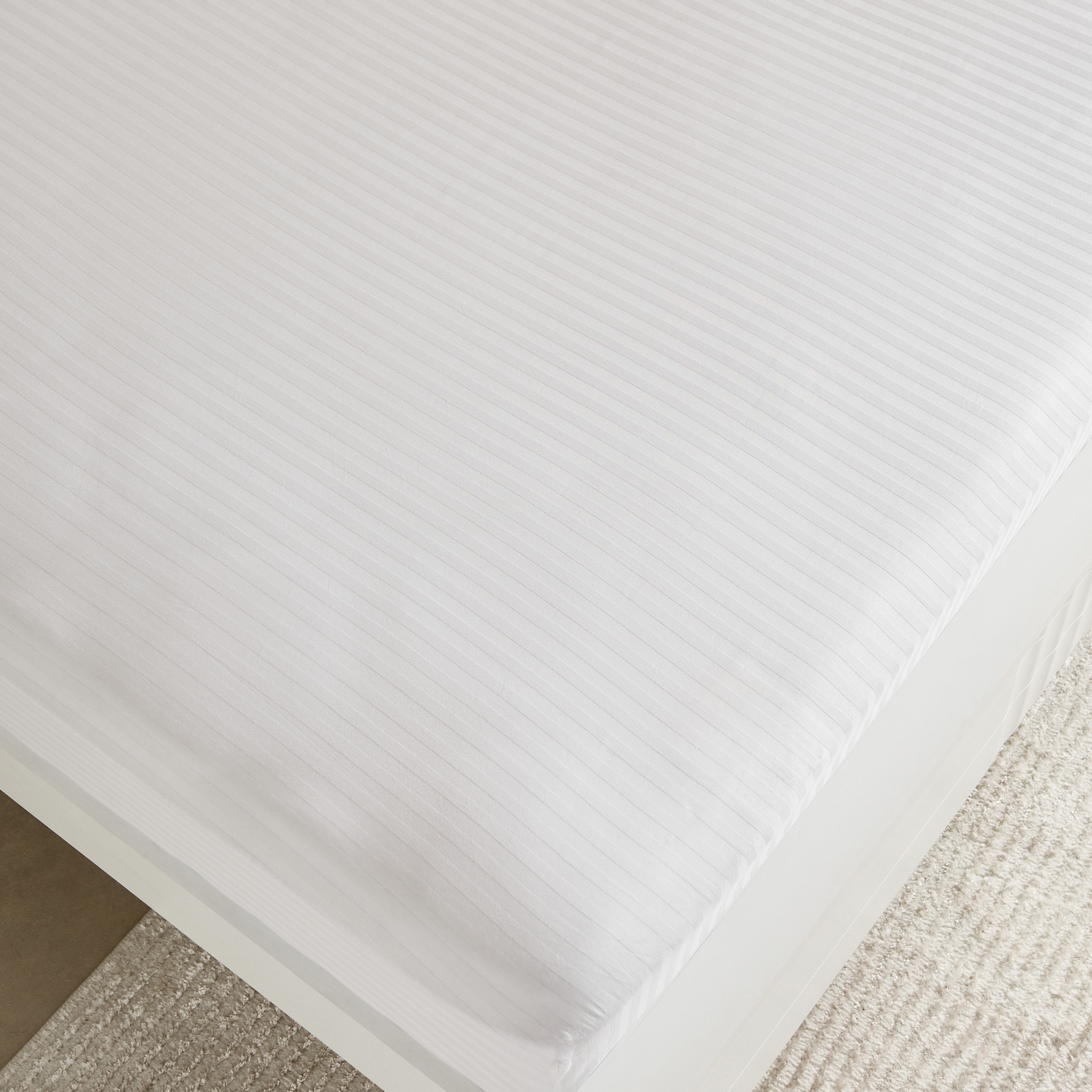 Hamilton Striped Satin Cotton King Fitted Sheet - 180x210+36 cm-hbxhomeware-bedding-fittedsheets-image-4