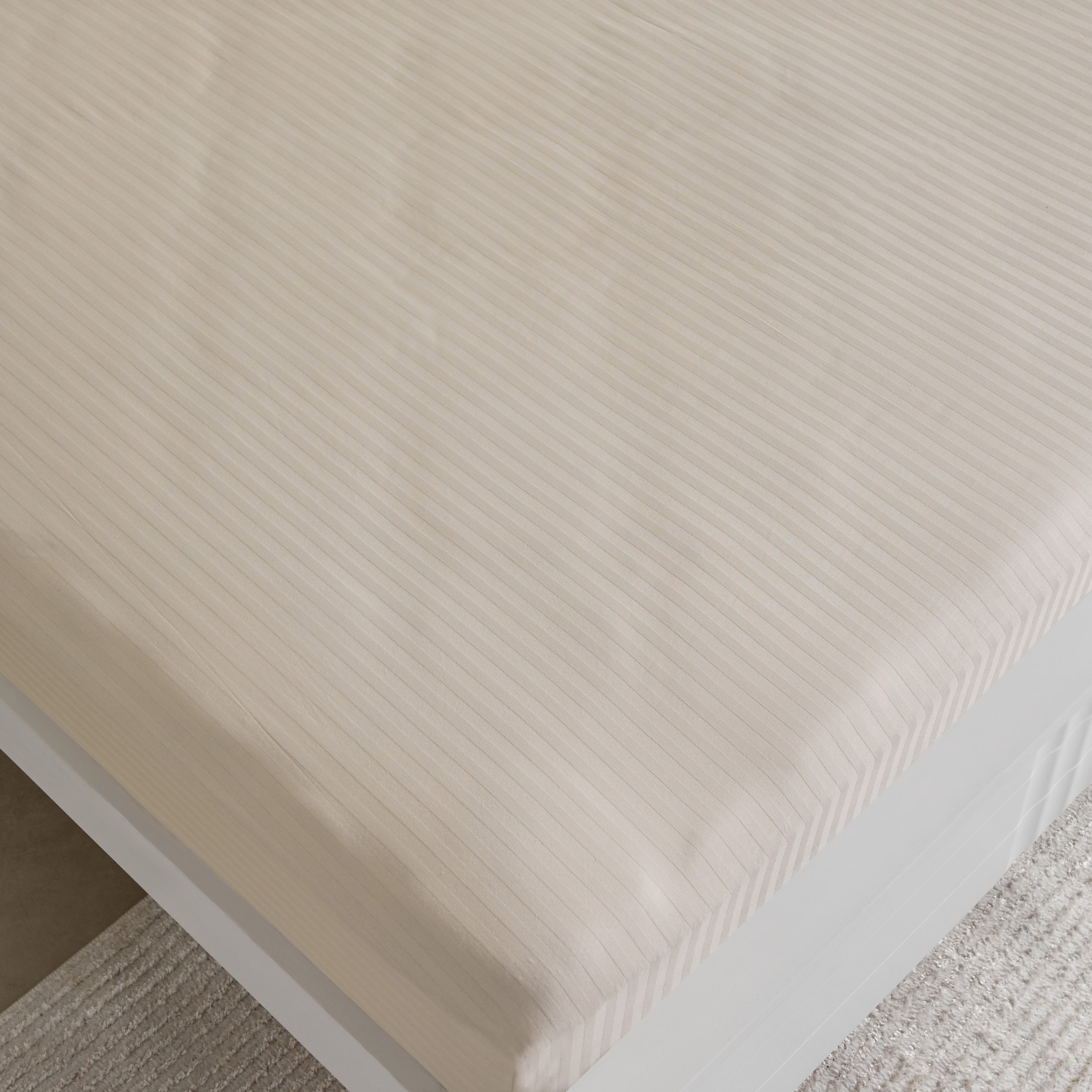 Hamilton Satin Striped King Fitted Sheet - 180x200+36 cm-hbxhomeware-bedding-fittedsheets-image-4