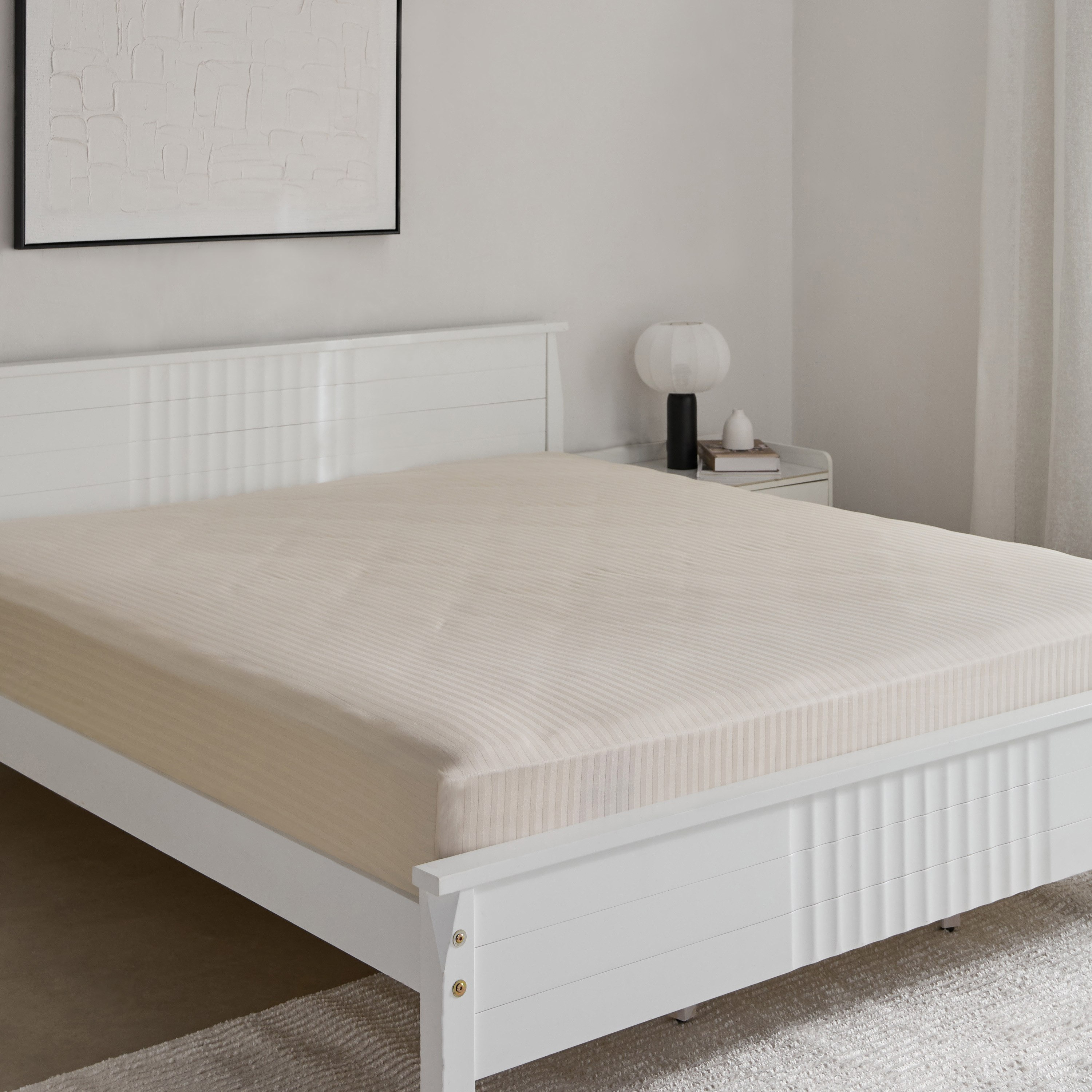 Hamilton Satin Striped Super King Fitted Sheet - 200x200+36 cm-hbxhomeware-bedding-fittedsheets-image-2