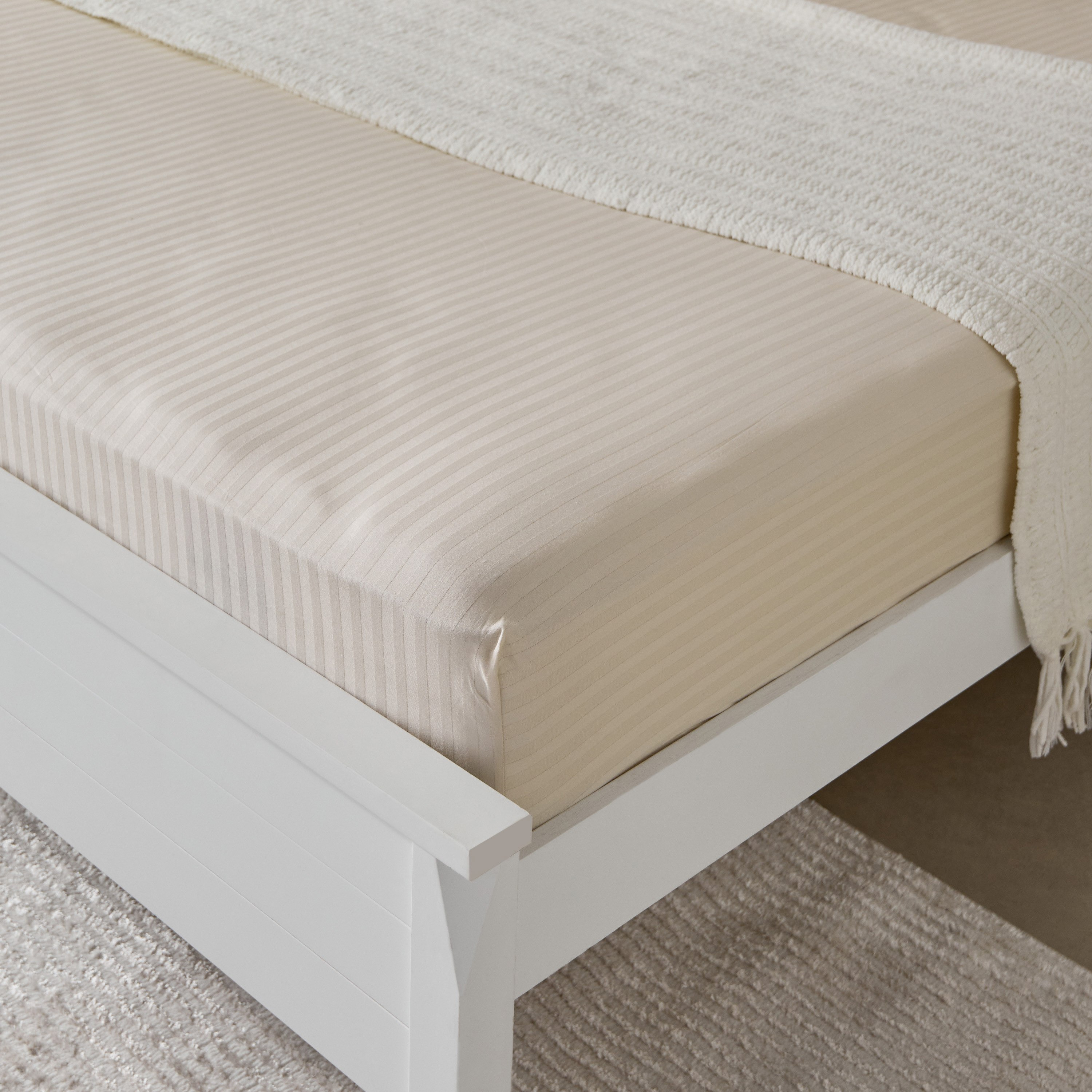 Hamilton Striped Satin Cotton King Fitted Sheet - 180x210+36 cm-hbxhomeware-hbxbedroom-image-1