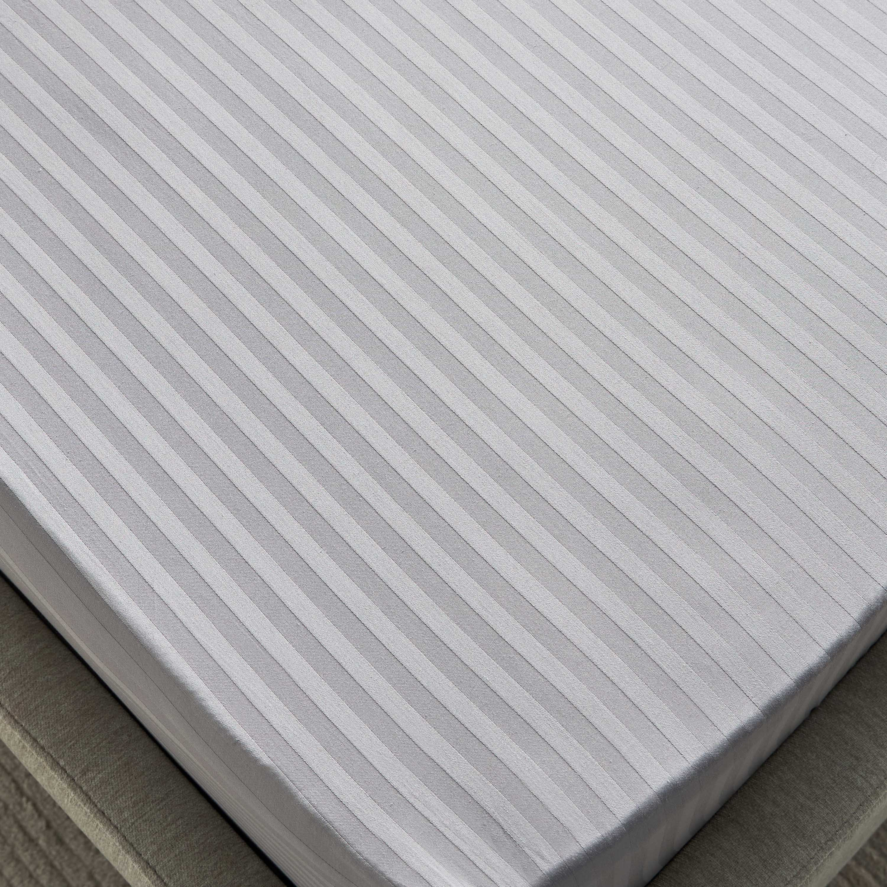 Hamilton Satin Stripe Twin Fitted Sheet - 120x200+36 cm-hbxhomeware-hbxbedroom-image-4