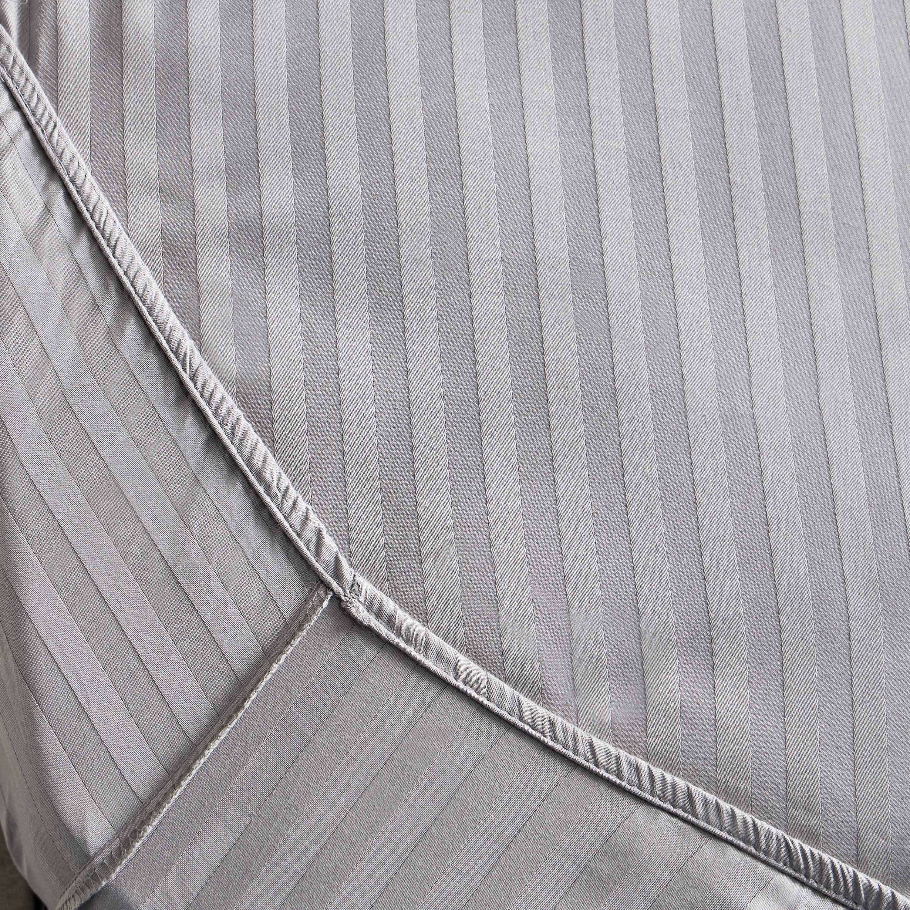 Hamilton Satin Stripe Twin Fitted Sheet - 120x200+36 cm-hbxhomeware-hbxbedroom-image-7
