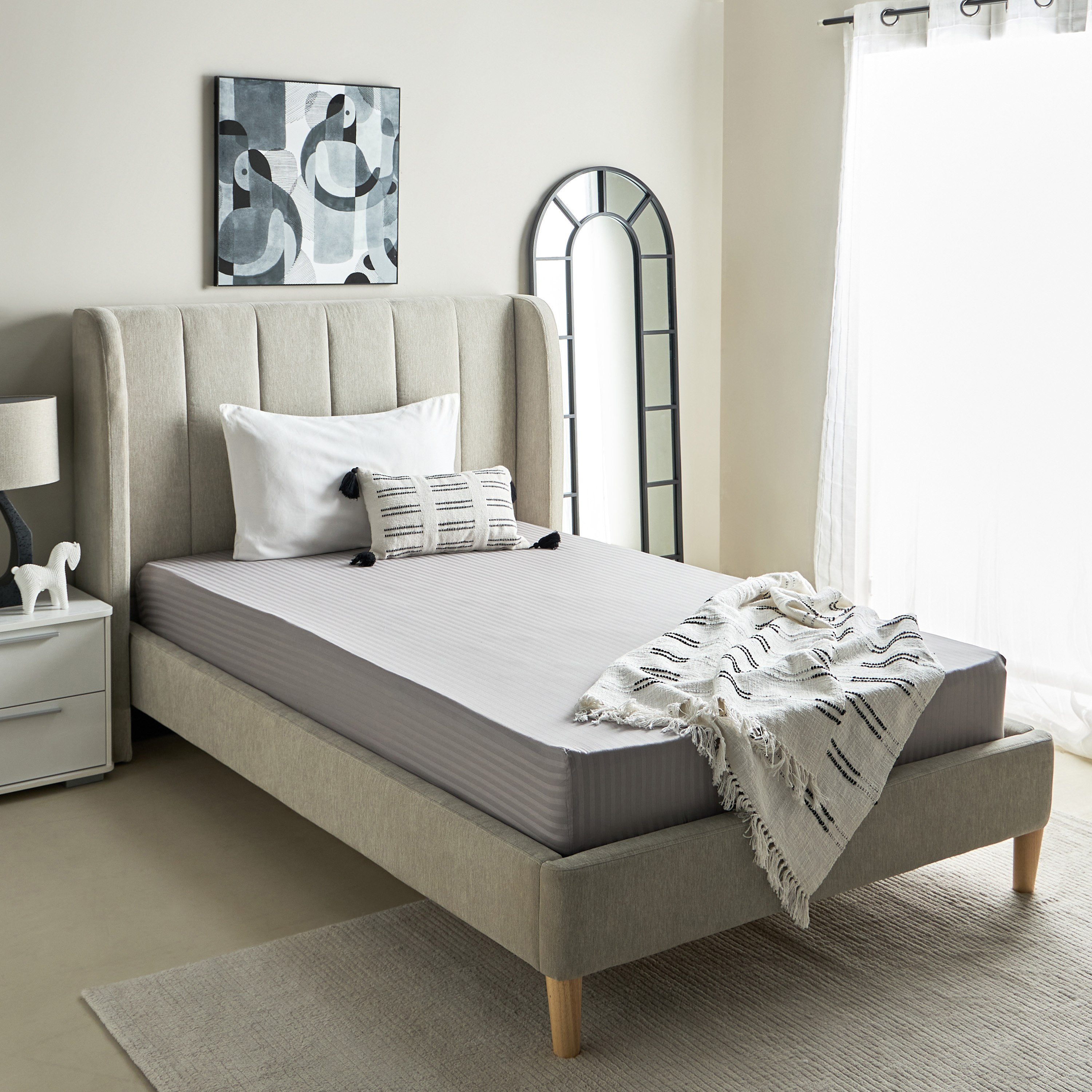 Hamilton Satin Stripe Twin Fitted Sheet - 120x200+36 cm-hbxhomeware-hbxbedroom-image-8