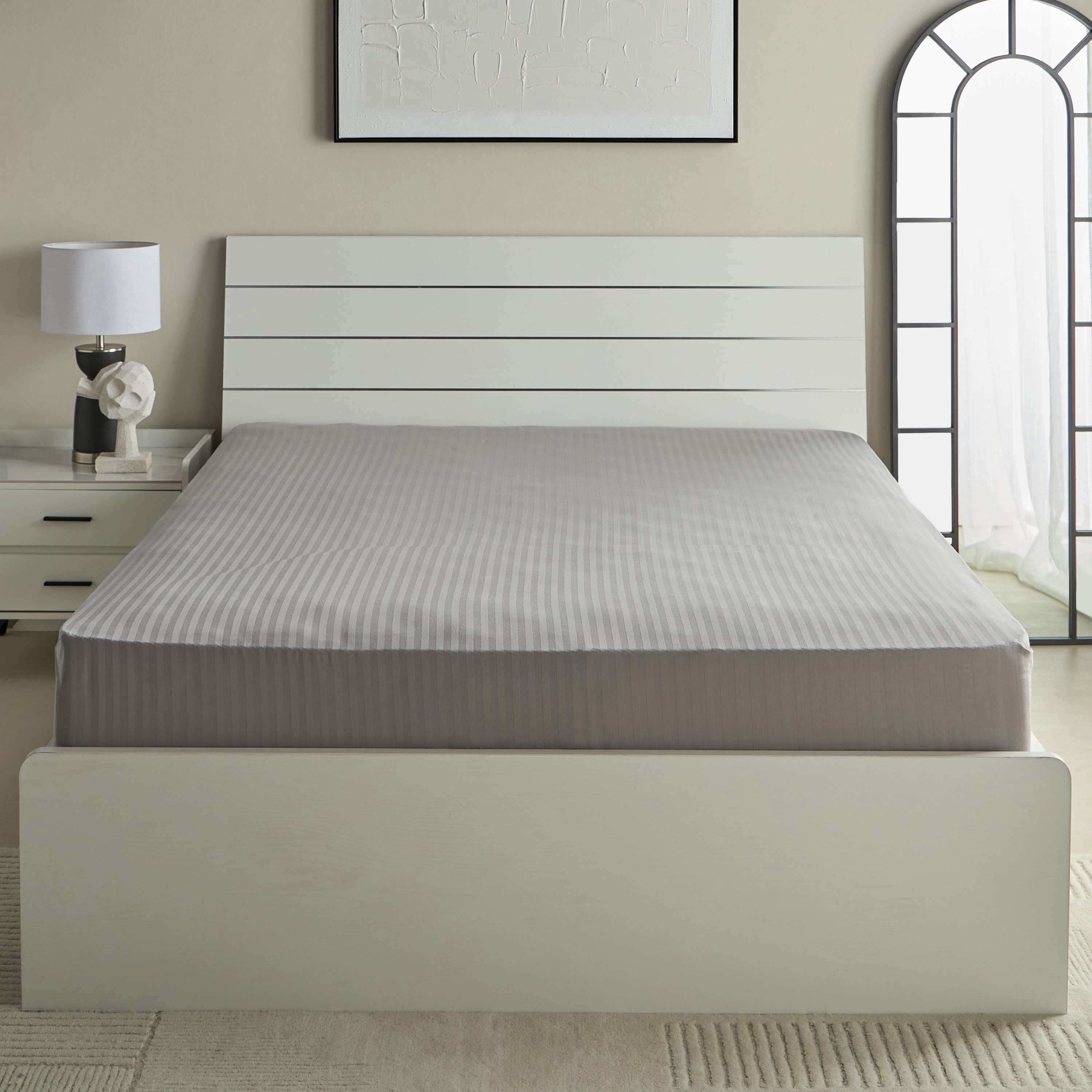 Hamilton Satin Stripe Queen Fitted Sheet - 150x200+36 cm-hbxhomeware-bedding-fittedsheets-image-3