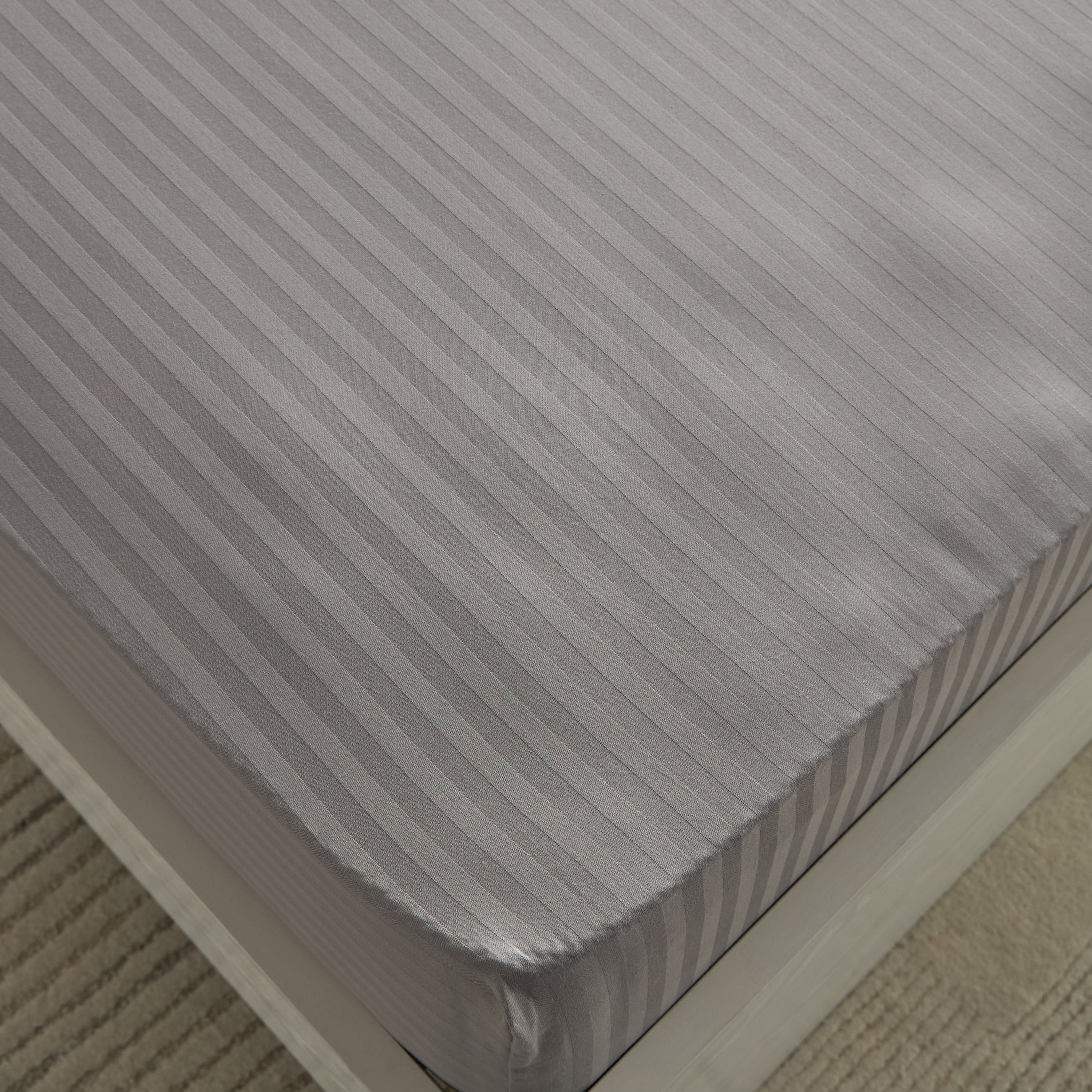 Hamilton Satin Stripe Queen Fitted Sheet - 150x200+36 cm-hbxhomeware-bedding-fittedsheets-image-4