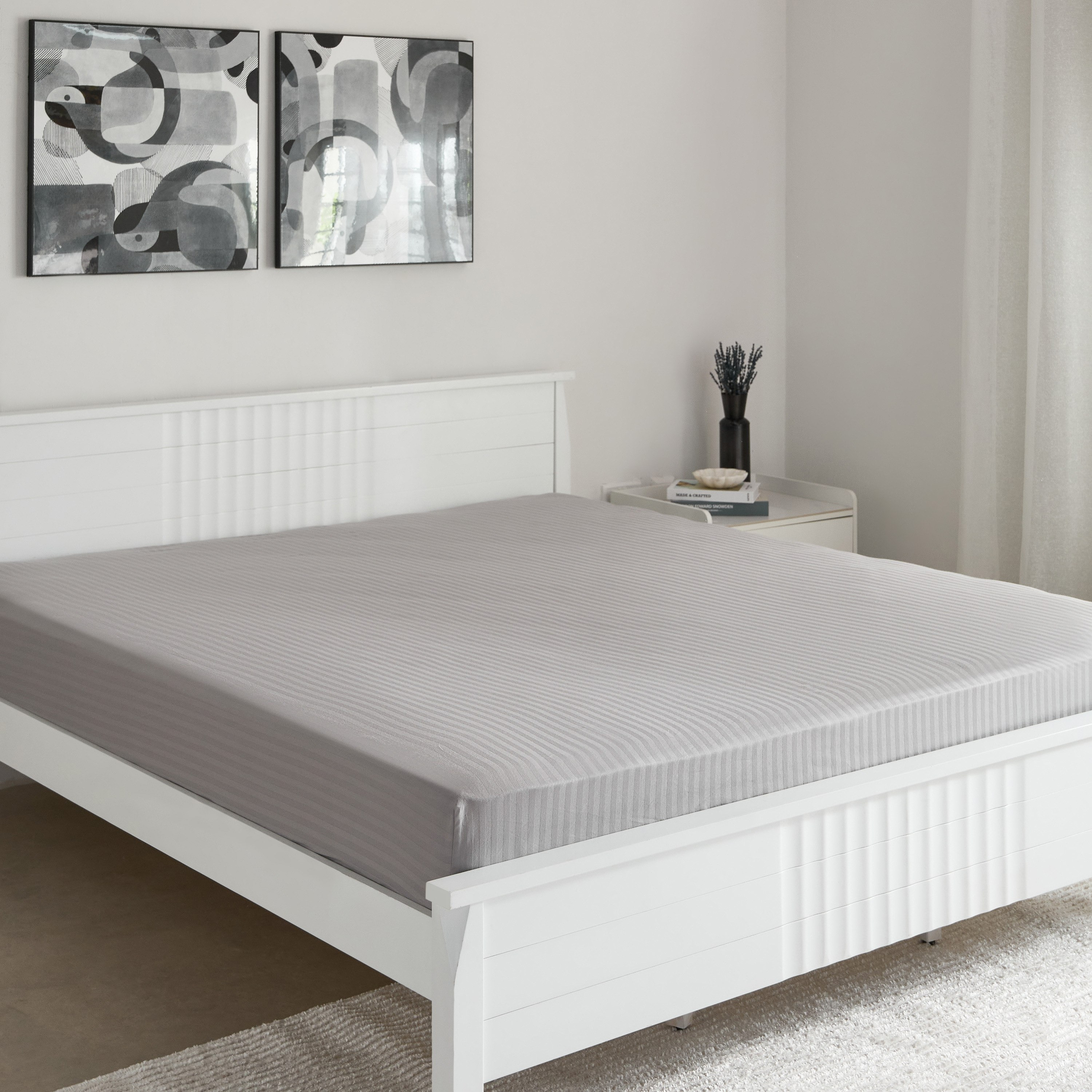 Hamilton Satin Stripe Super King Fitted Sheet - 200x200+36 cm-hbxhomeware-hbxbedroom-image-2