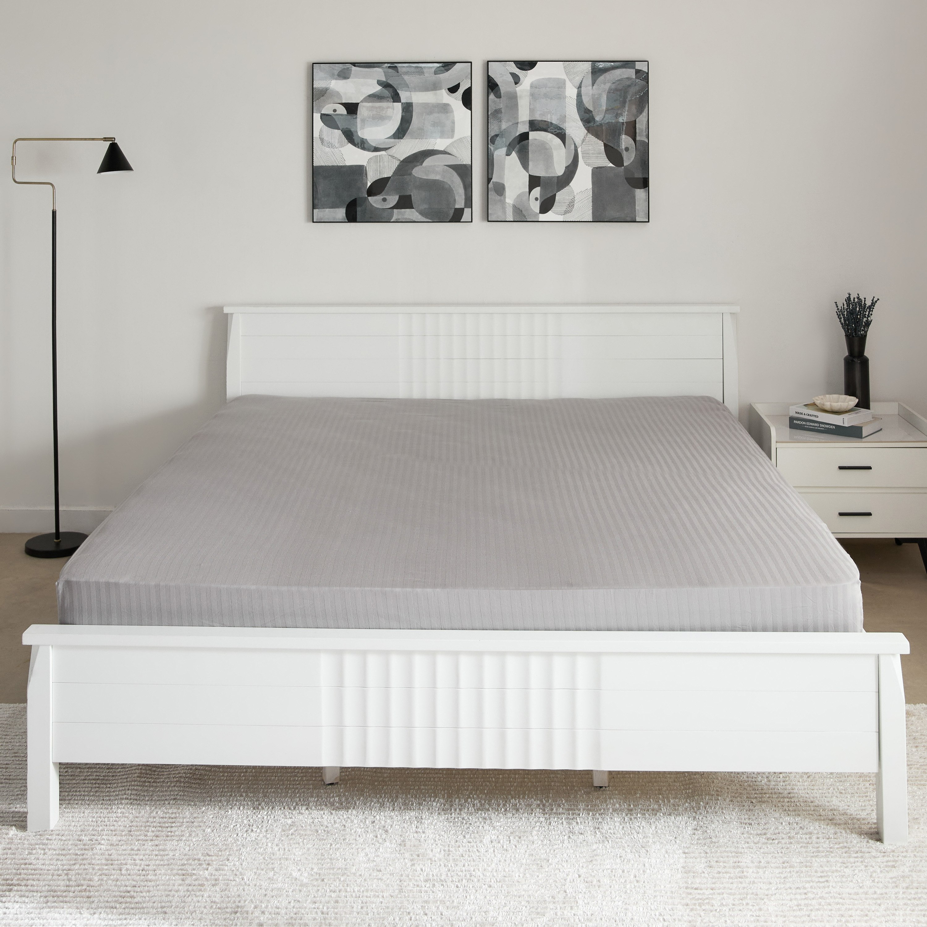 Hamilton Satin Stripe Super King Fitted Sheet - 200x200+36 cm-hbxhomeware-hbxbedroom-image-3