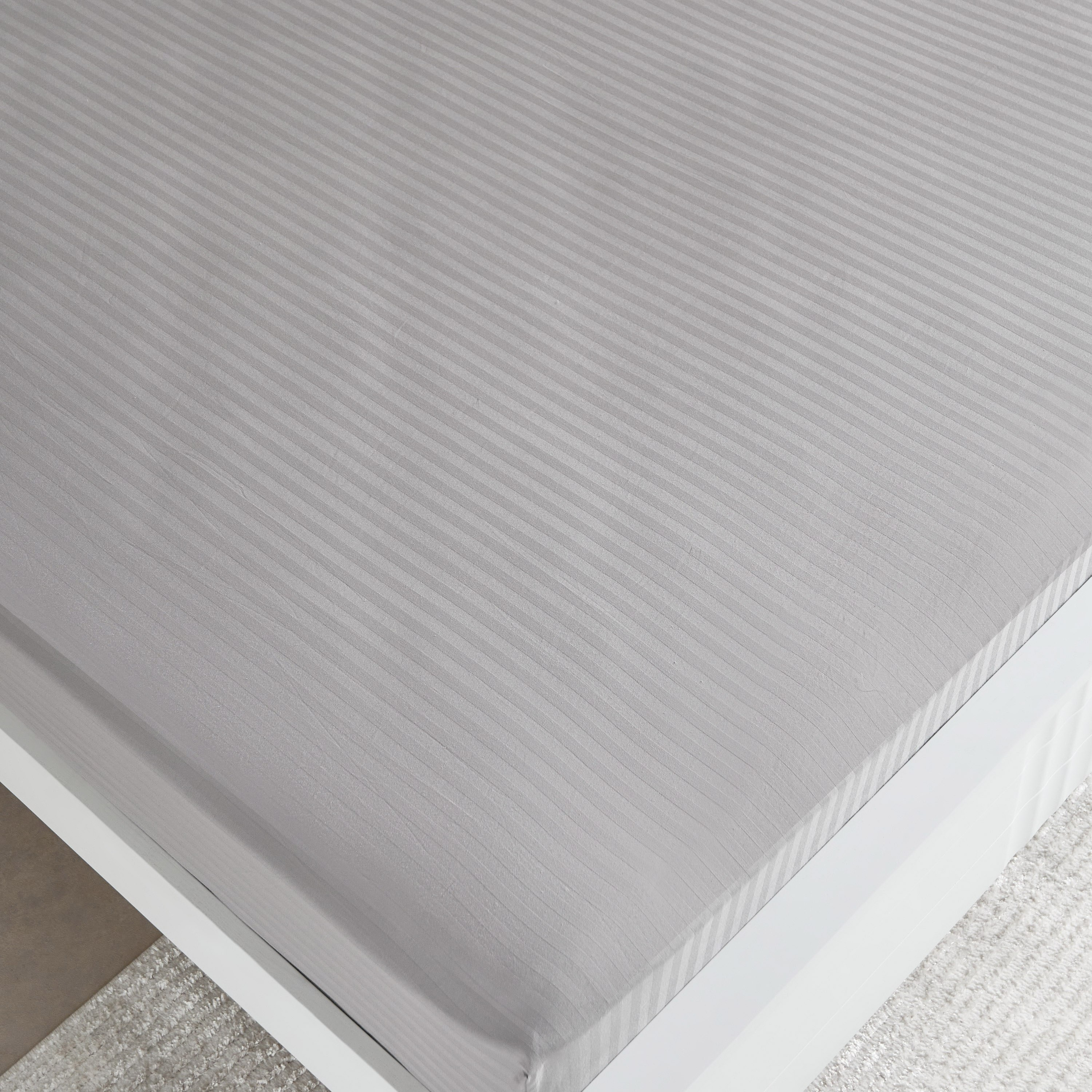 Hamilton Satin Stripe Super King Fitted Sheet - 200x200+36 cm-hbxhomeware-hbxbedroom-image-4