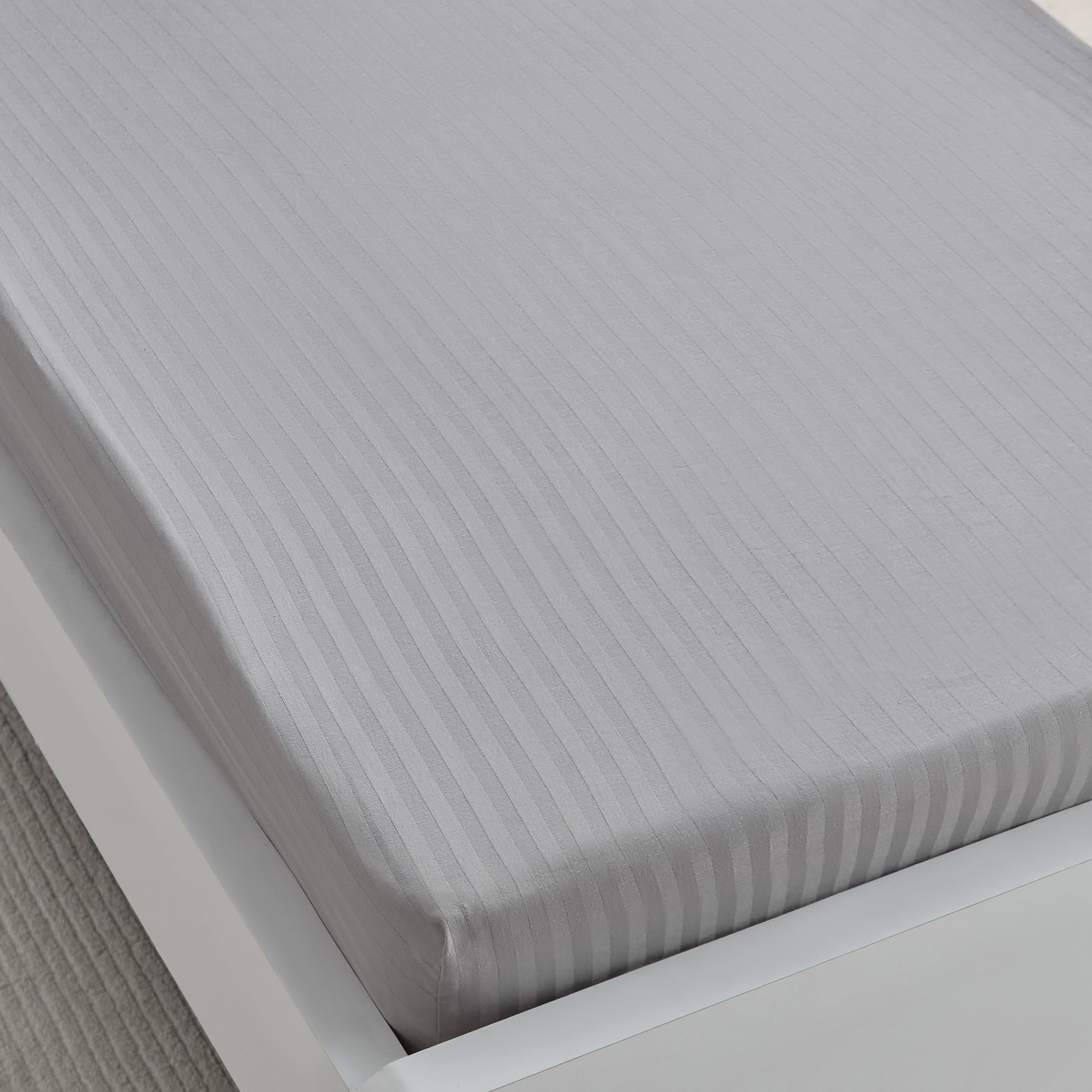 Hamilton Stripe Satin Cotton Single Fitted Sheet - 90x200+36 cm-hbxhomeware-bedding-fittedsheets-image-4