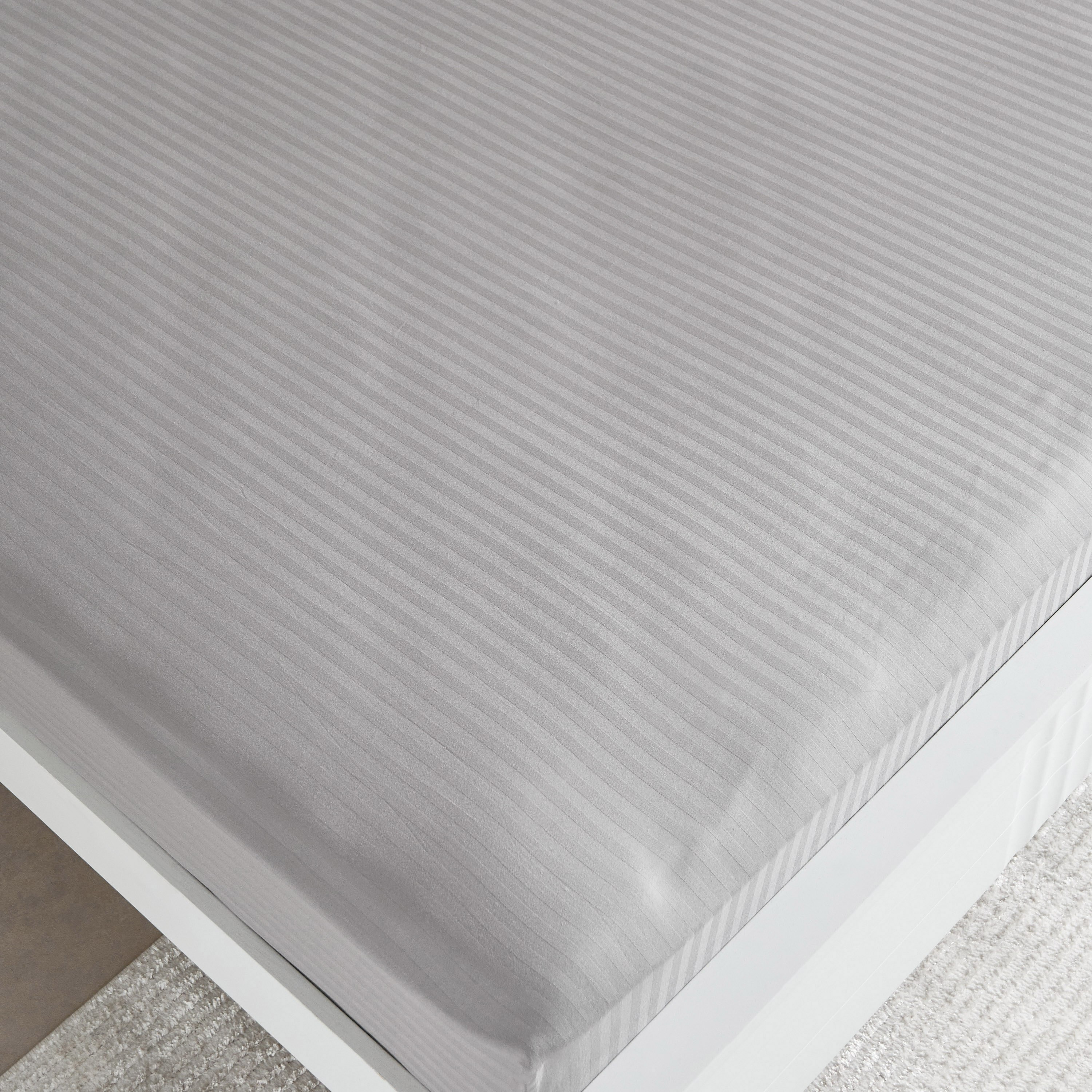 Hamilton Stripe Satin Cotton King Fitted Sheet - 180x210+36 cm-hbxhomeware-bedding-fittedsheets-image-4