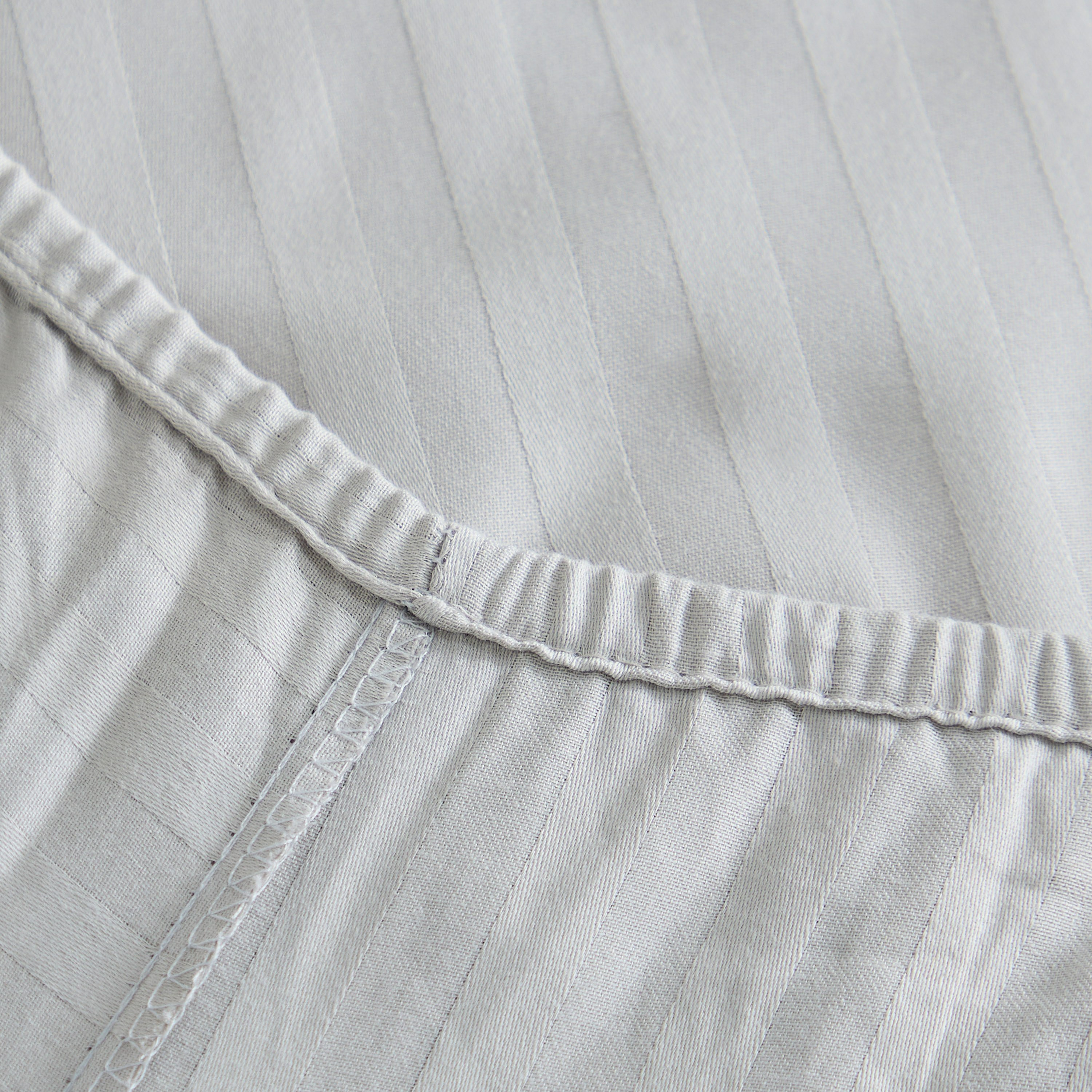 Hamilton Satin Stripe Twin Fitted Sheet - 120x200+36 cm-hbxhomeware-hbxbedroom-image-6