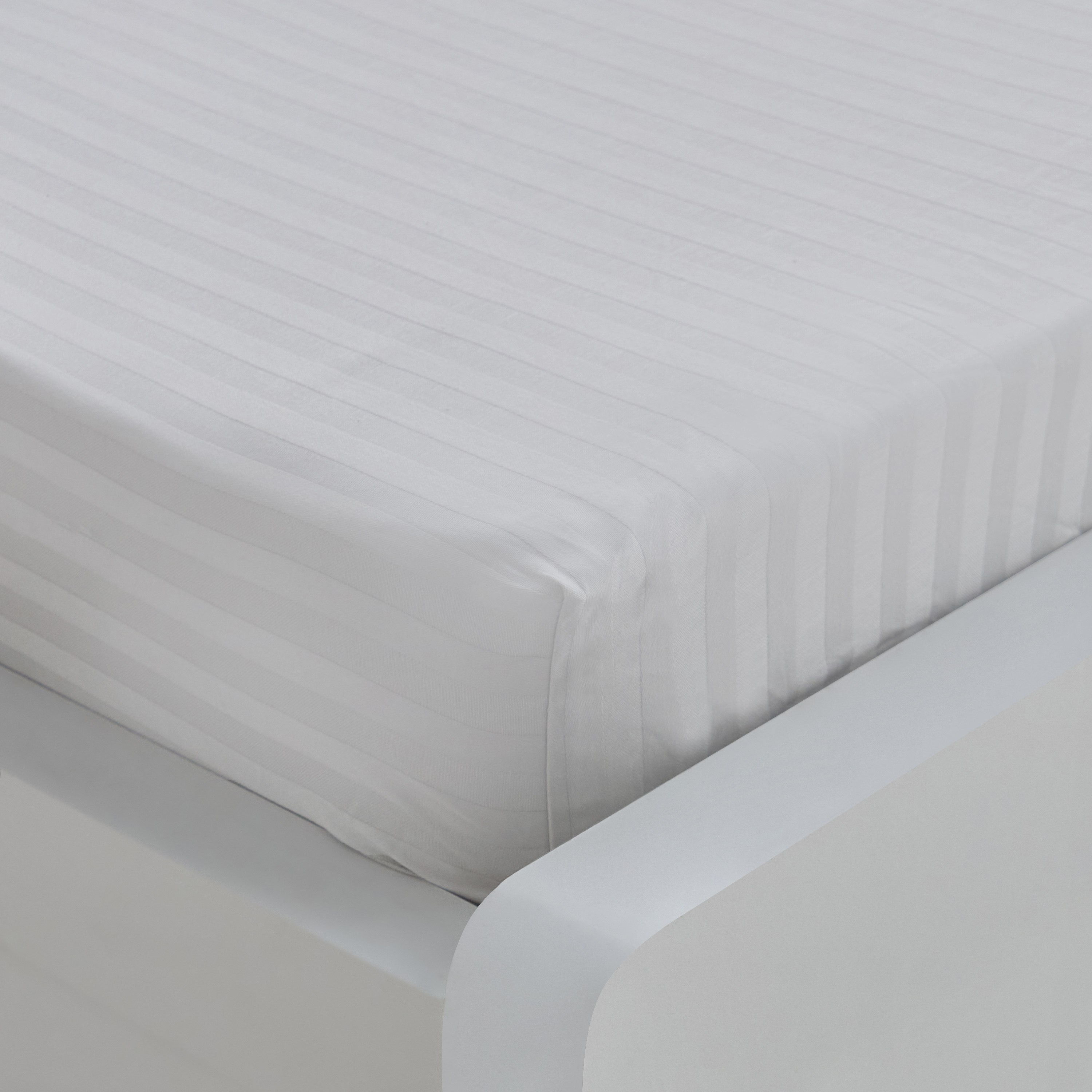 Hamilton Striped Satin Cotton Single Fitted Sheet - 90x200+36 cm-hbxhomeware-bedding-fittedsheets-image-4