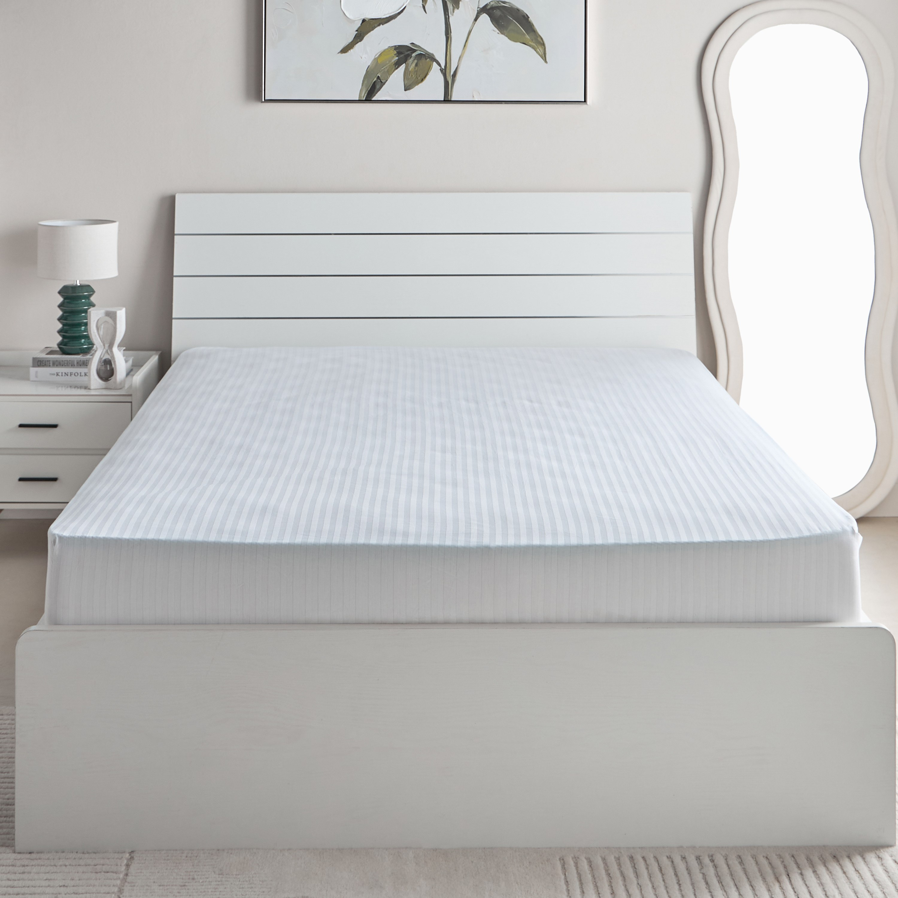 Hamilton Satin Stripe Olympic Queen Fitted Sheet - 160x200+36 cm-hbxhomeware-hbxbedroom-image-3