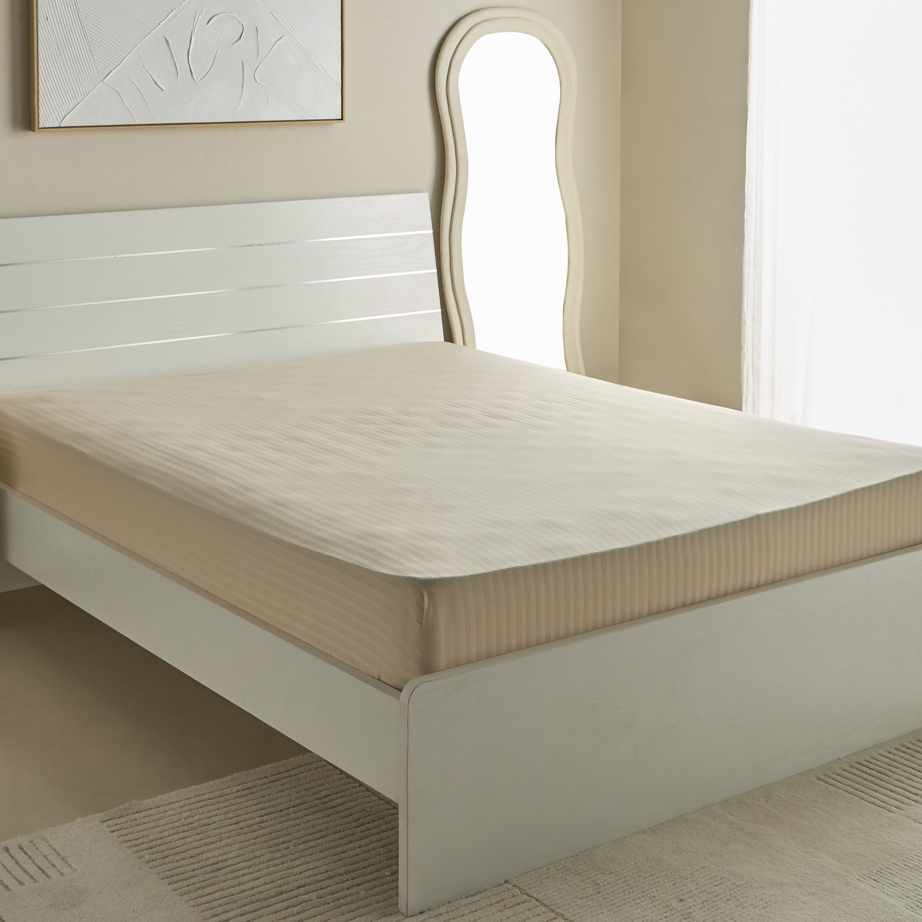 Hamilton Satin Stripe Olympic Queen Fitted Sheet - 160x200+36 cm-hbxhomeware-hbxbedroom-image-2
