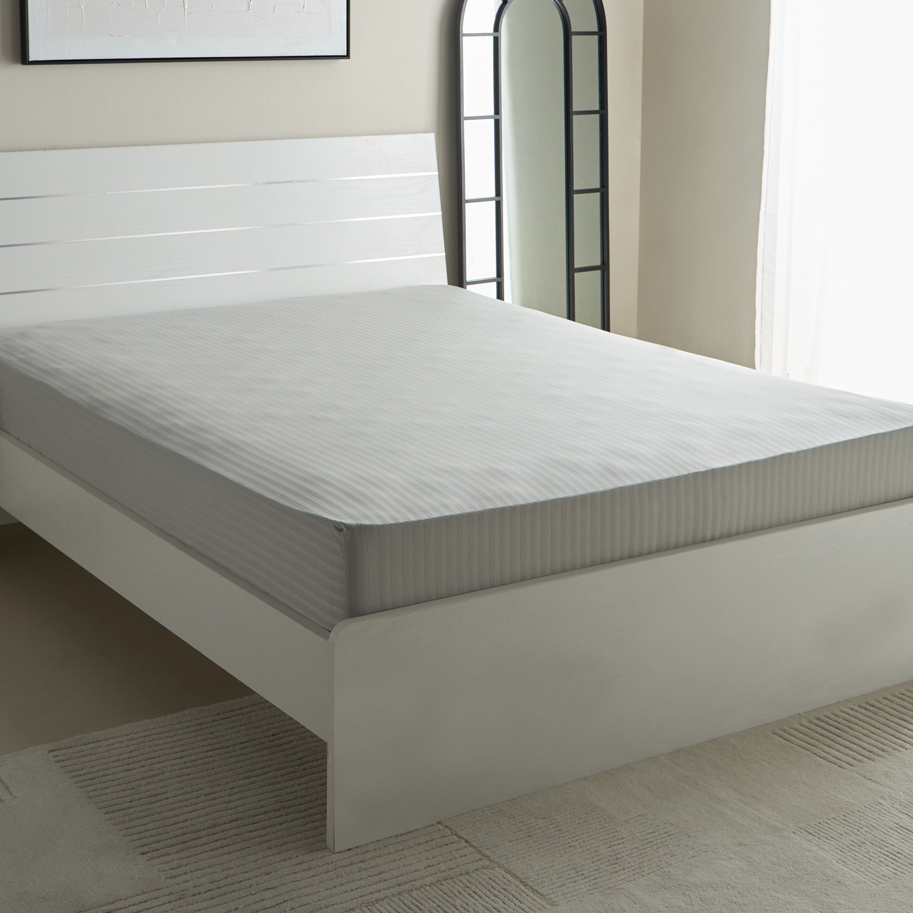 Hamilton Satin Stripe Olympic Queen Fitted Sheet - 160x200+36 cm-hbxhomeware-hbxbedroom-image-2