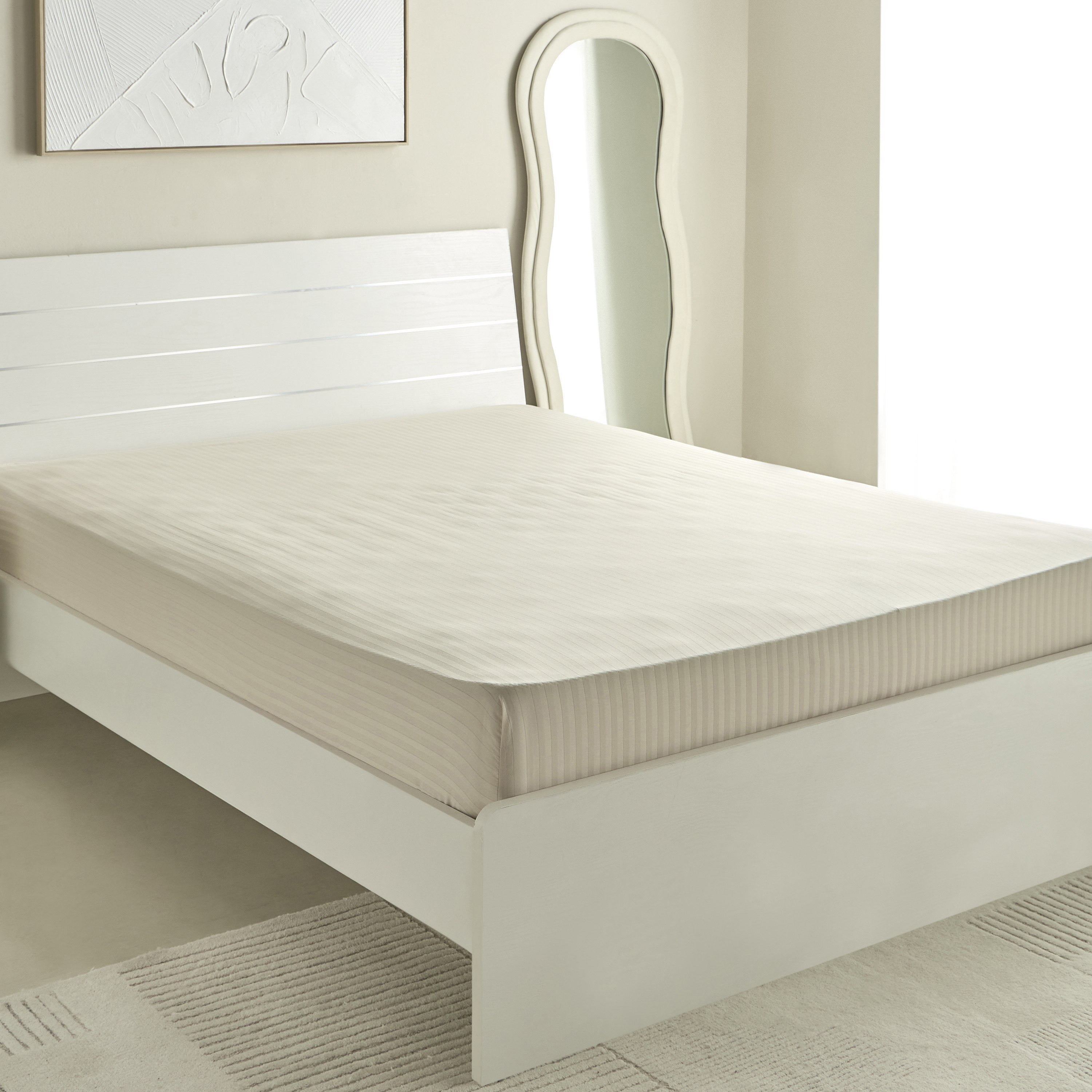Hamilton Satin Stripe Olympic Queen Fitted Sheet - 160x200+36 cm-hbxhomeware-hbxbedroom-image-2