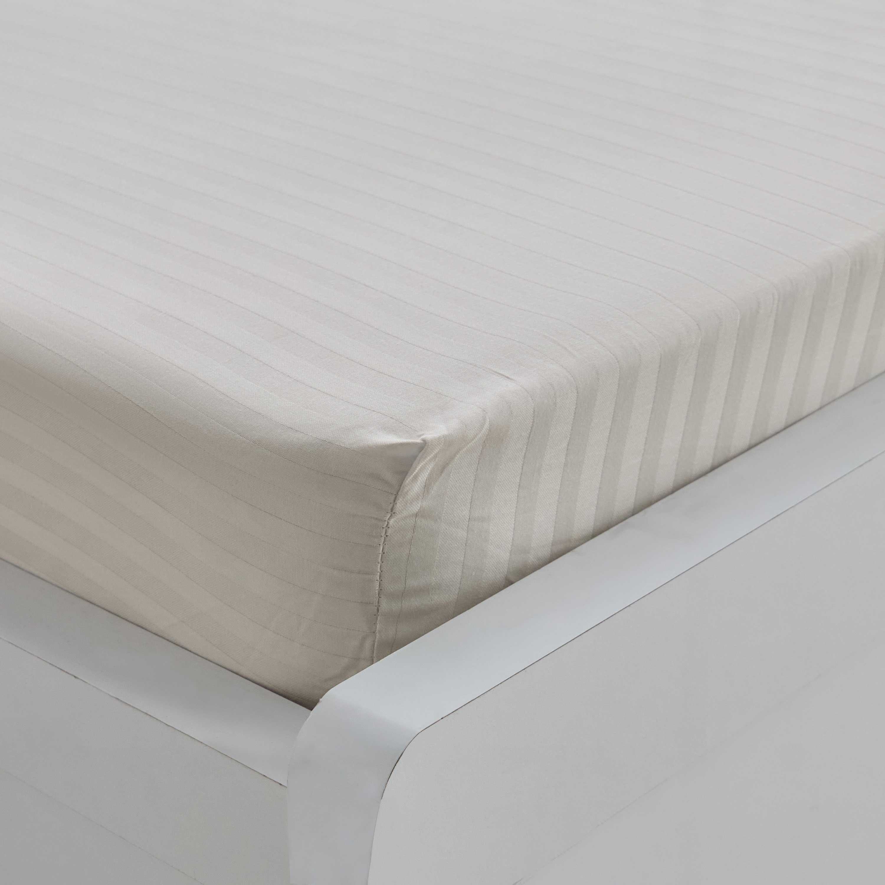 Hamilton Stripe Satin Cotton Single Fitted Sheet - 90x200+36 cm-hbxhomeware-hbxbedroom-image-4