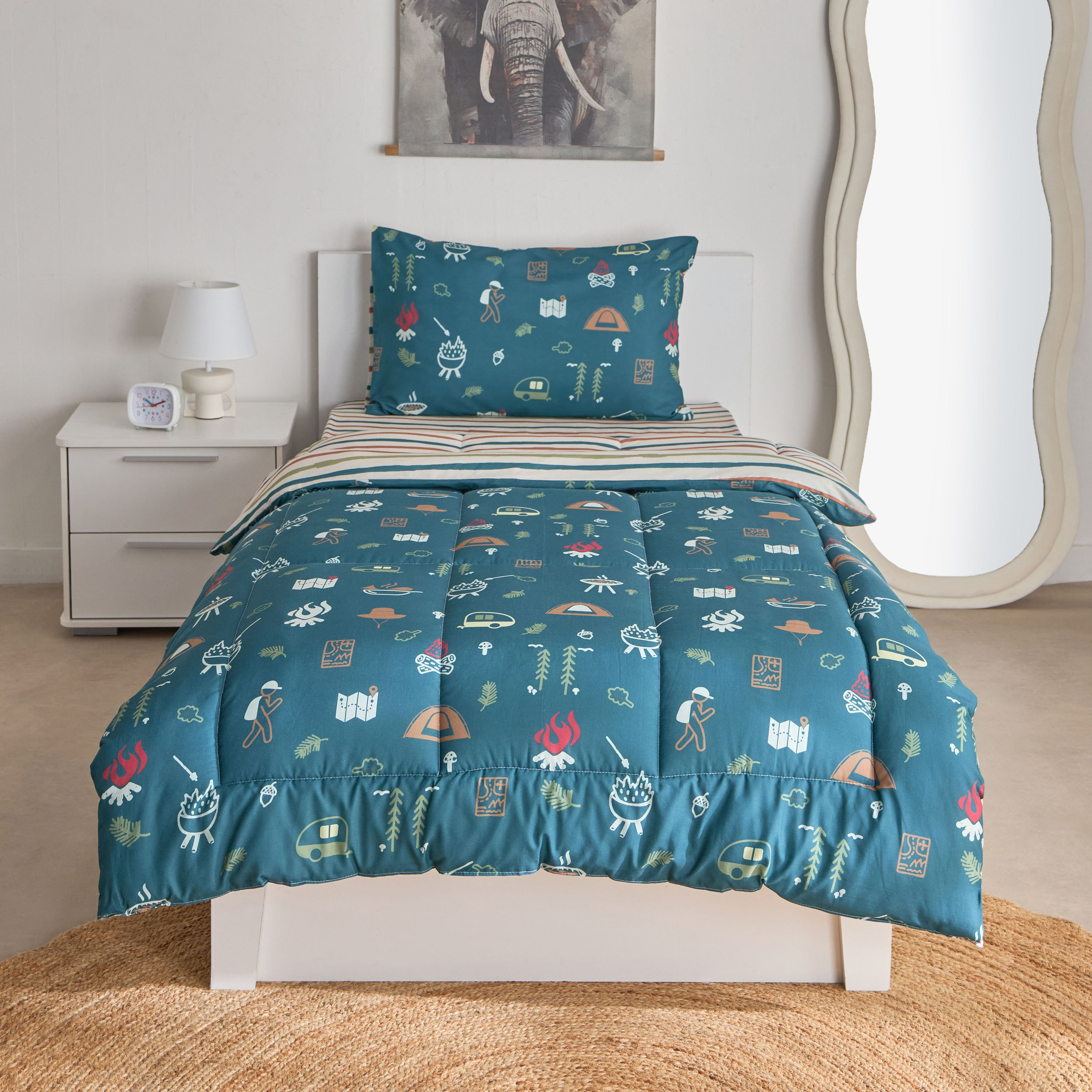 Joy Adventurer Campsite 2-Piece Single Cotton Comforter Set - 135x220 cm-hbxhomeware-hbxbedroom-image-3
