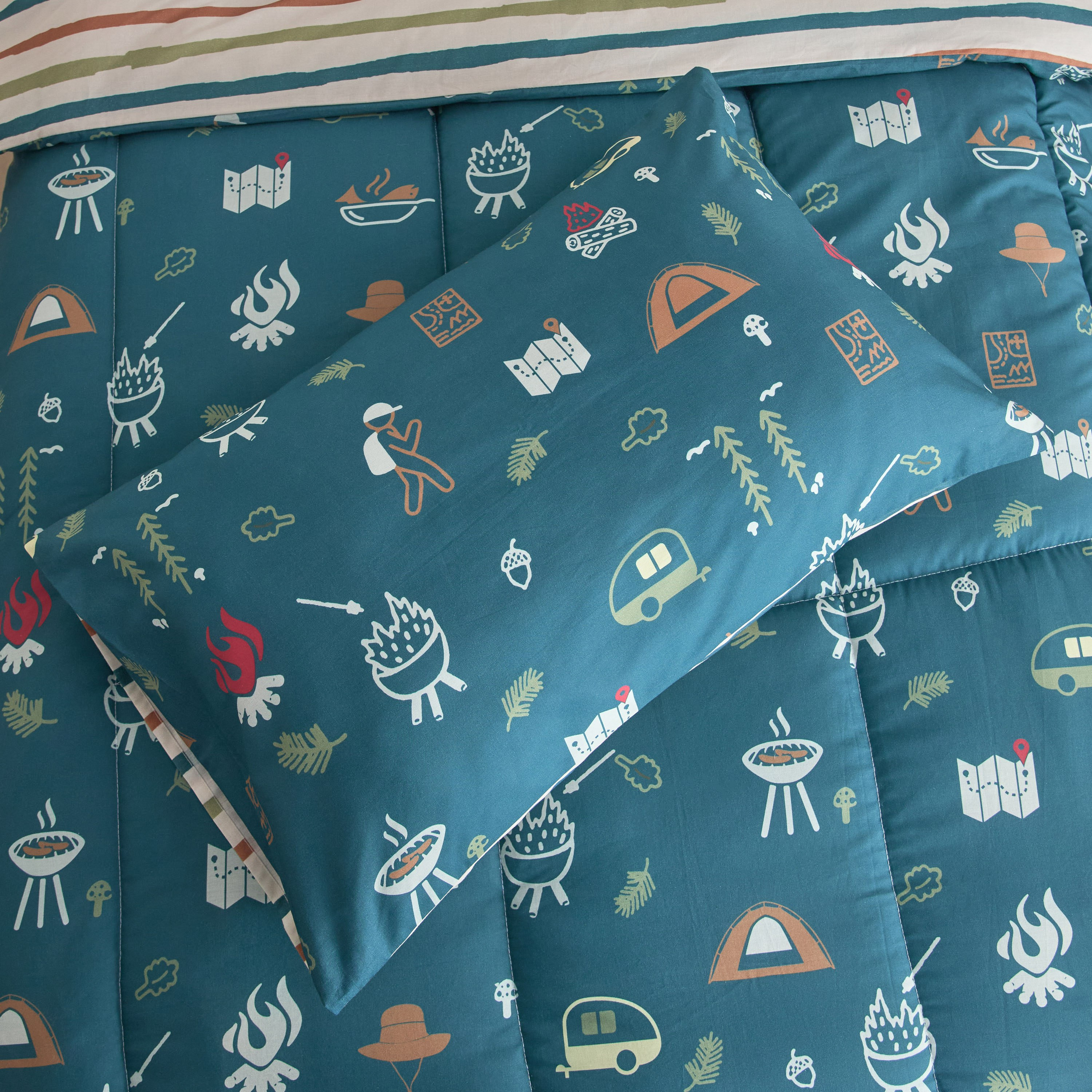 Joy Adventurer Campsite 2-Piece Single Cotton Comforter Set - 135x220 cm-hbxhomeware-hbxbedroom-image-7