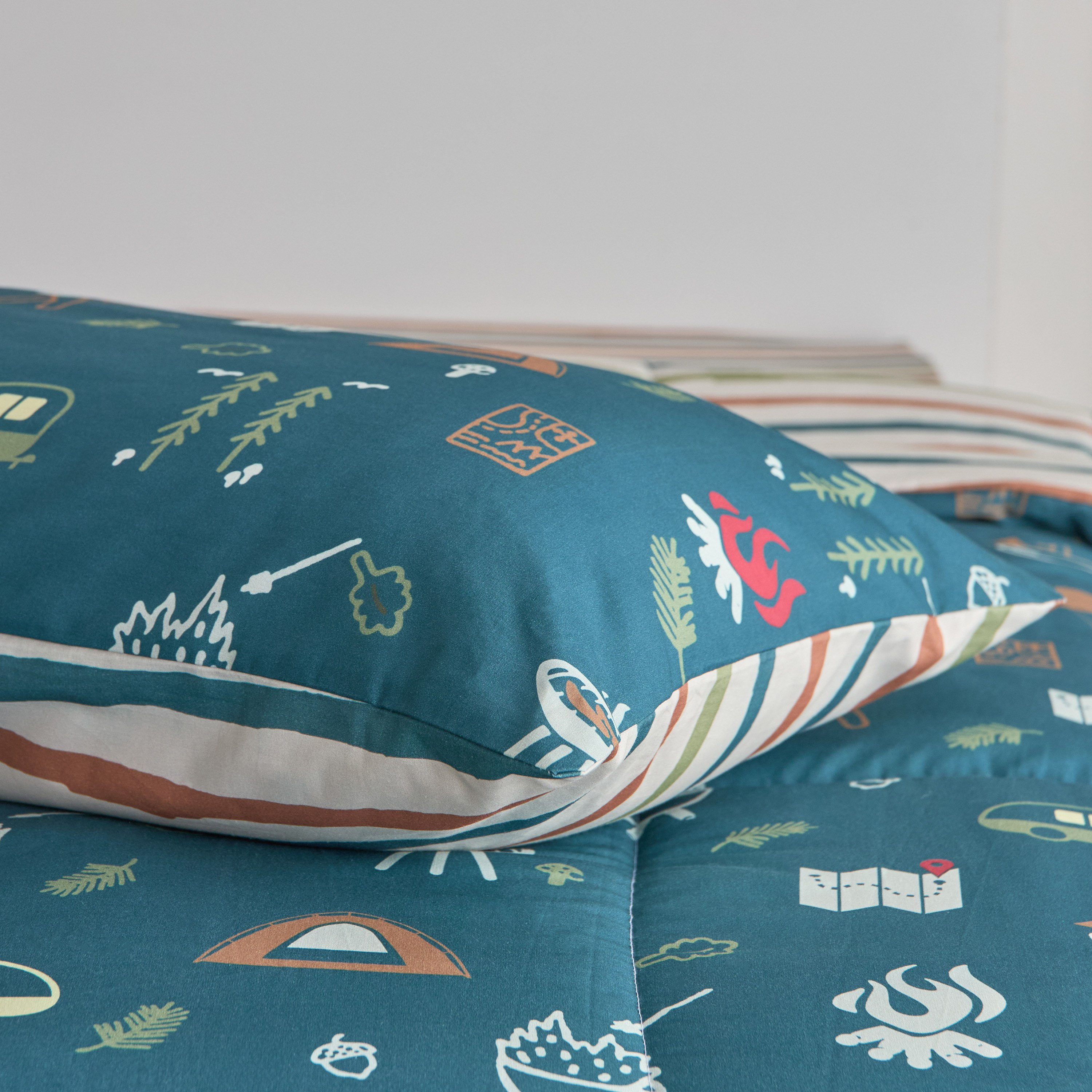 Joy Adventurer Campsite 2-Piece Single Cotton Comforter Set - 135x220 cm-hbxhomeware-hbxbedroom-image-8