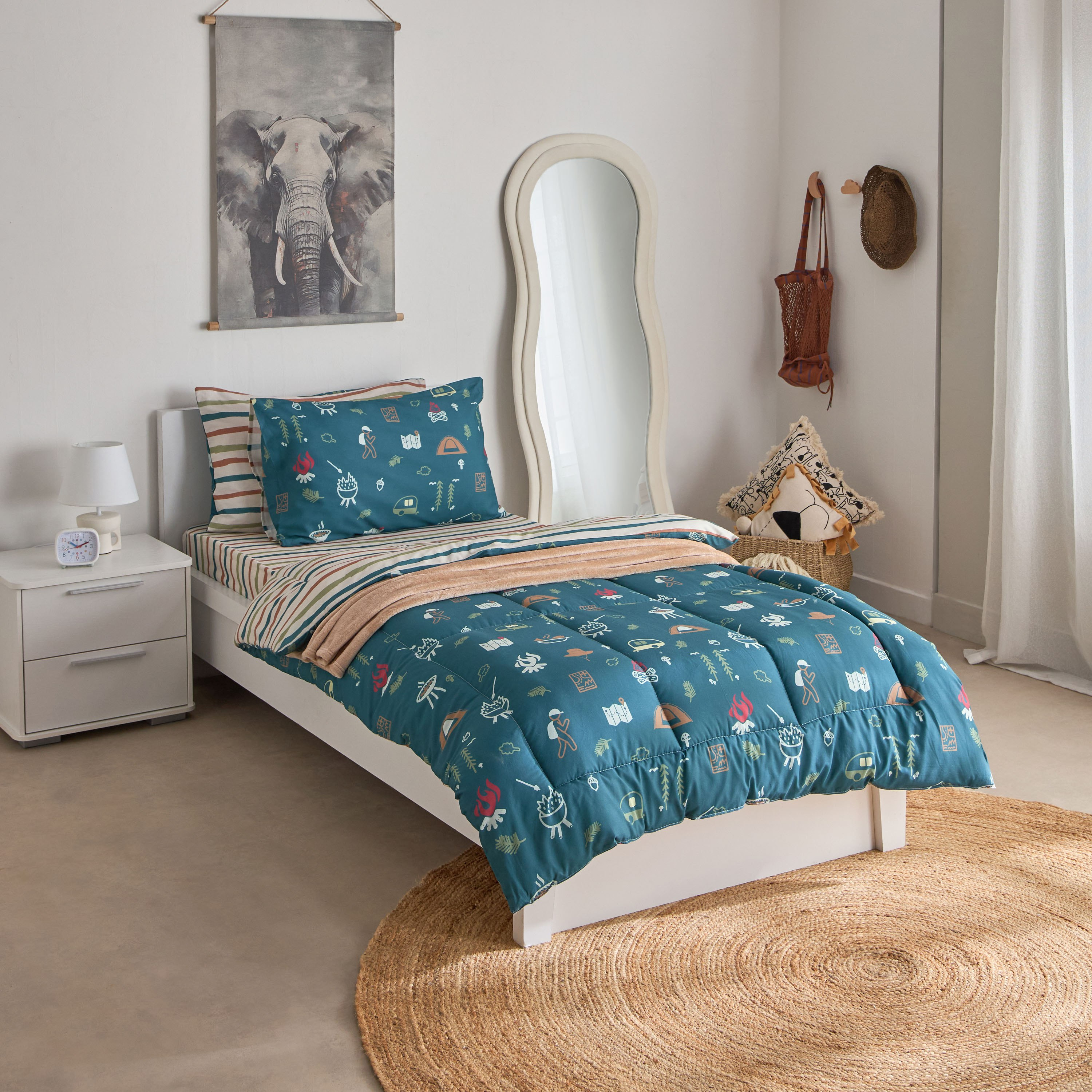 Joy Adventurer Campsite 2-Piece Single Cotton Comforter Set - 135x220 cm-hbxhomeware-hbxbedroom-image-9