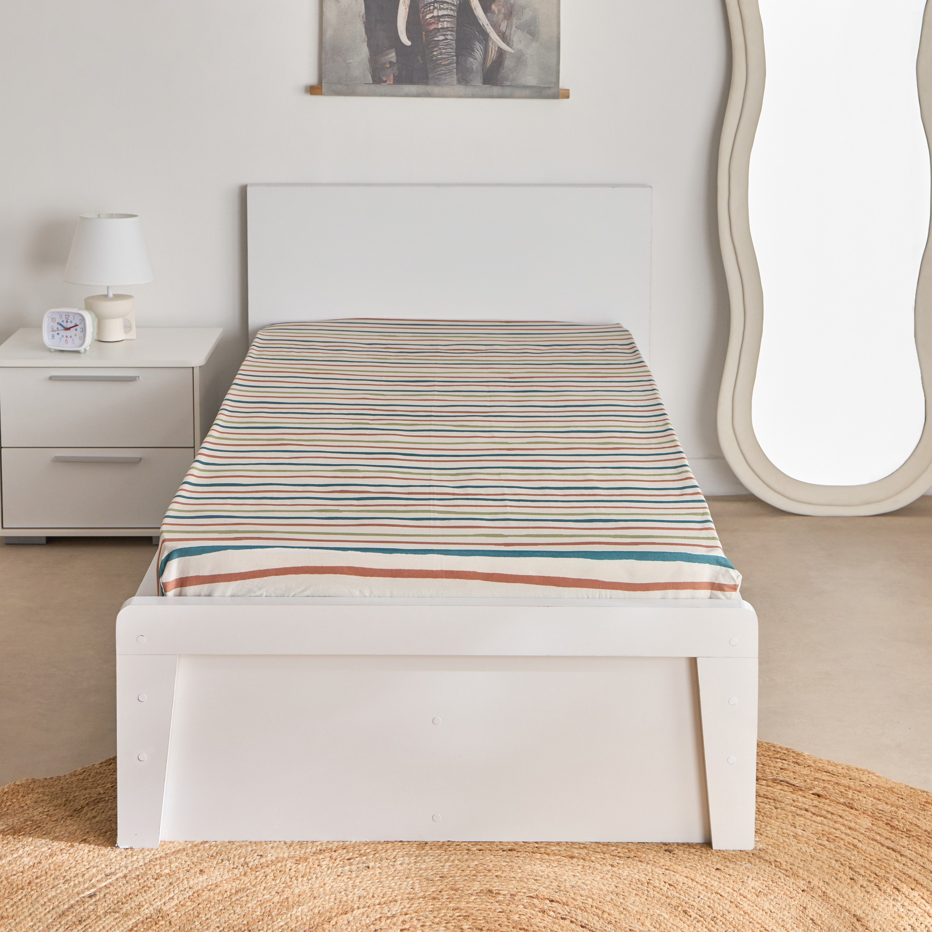 Joy Adventurer Campsite Single Cotton Fitted Sheet - 90x200+25 cm-hbxhomeware-hbxkidsandyouth-image-3