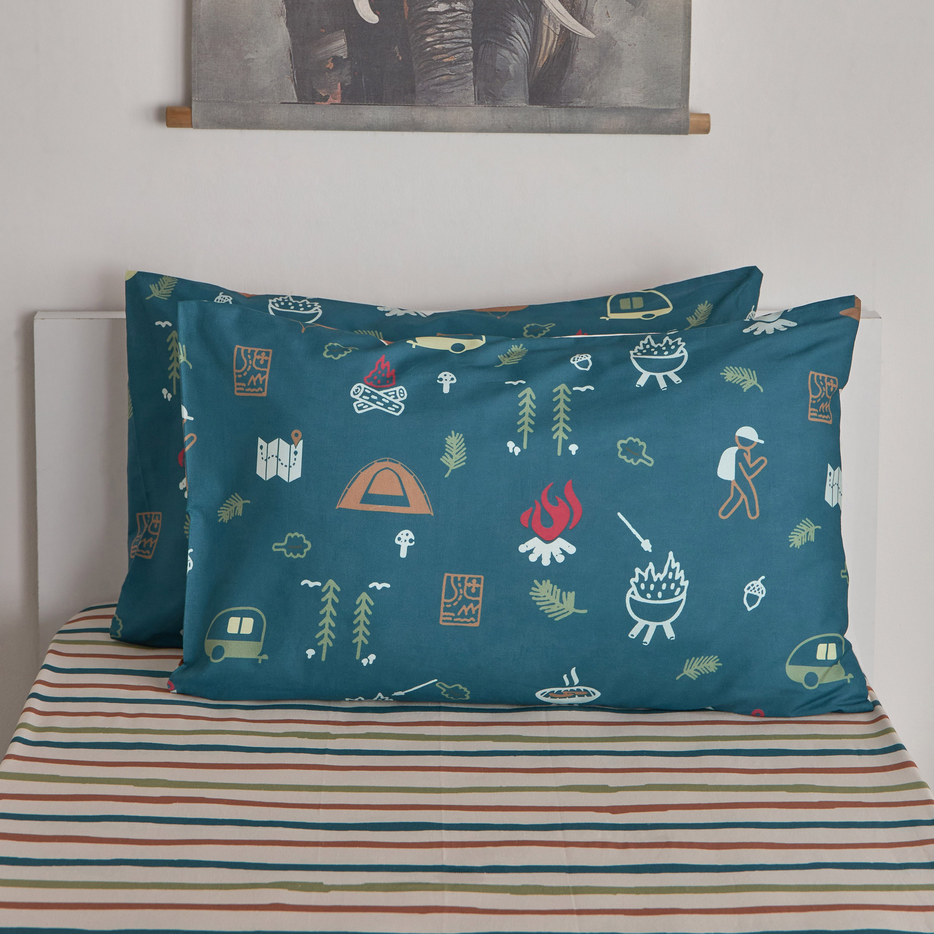 Joy Adventurer 2-Piece Campsite Pillow Cover Set - 50x75 cm-hbxhomeware-hbxkidsandyouth-image-2